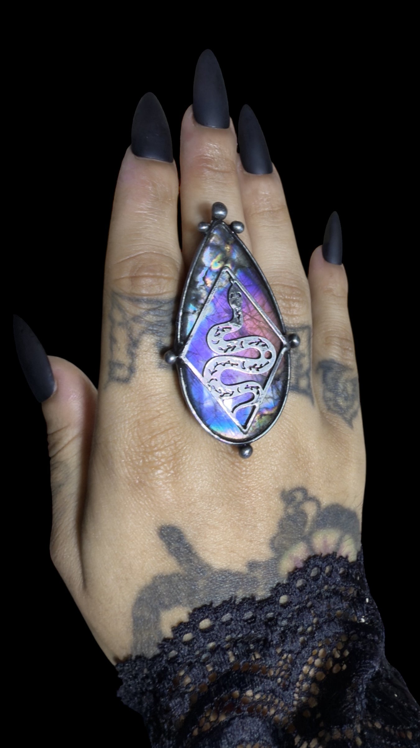 Mahotpala | Labradorite Adjustable Ring