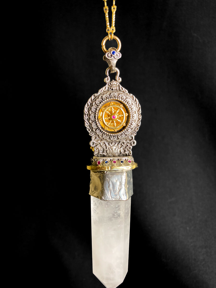 Tara Quartz Necklace Brimstone Bindings