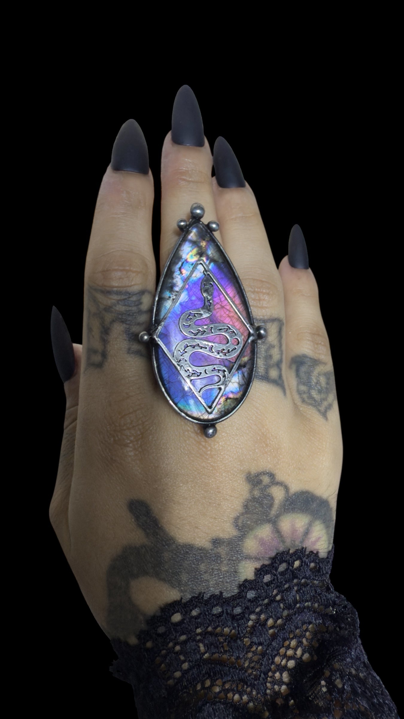 Mahotpala | Labradorite Adjustable Ring