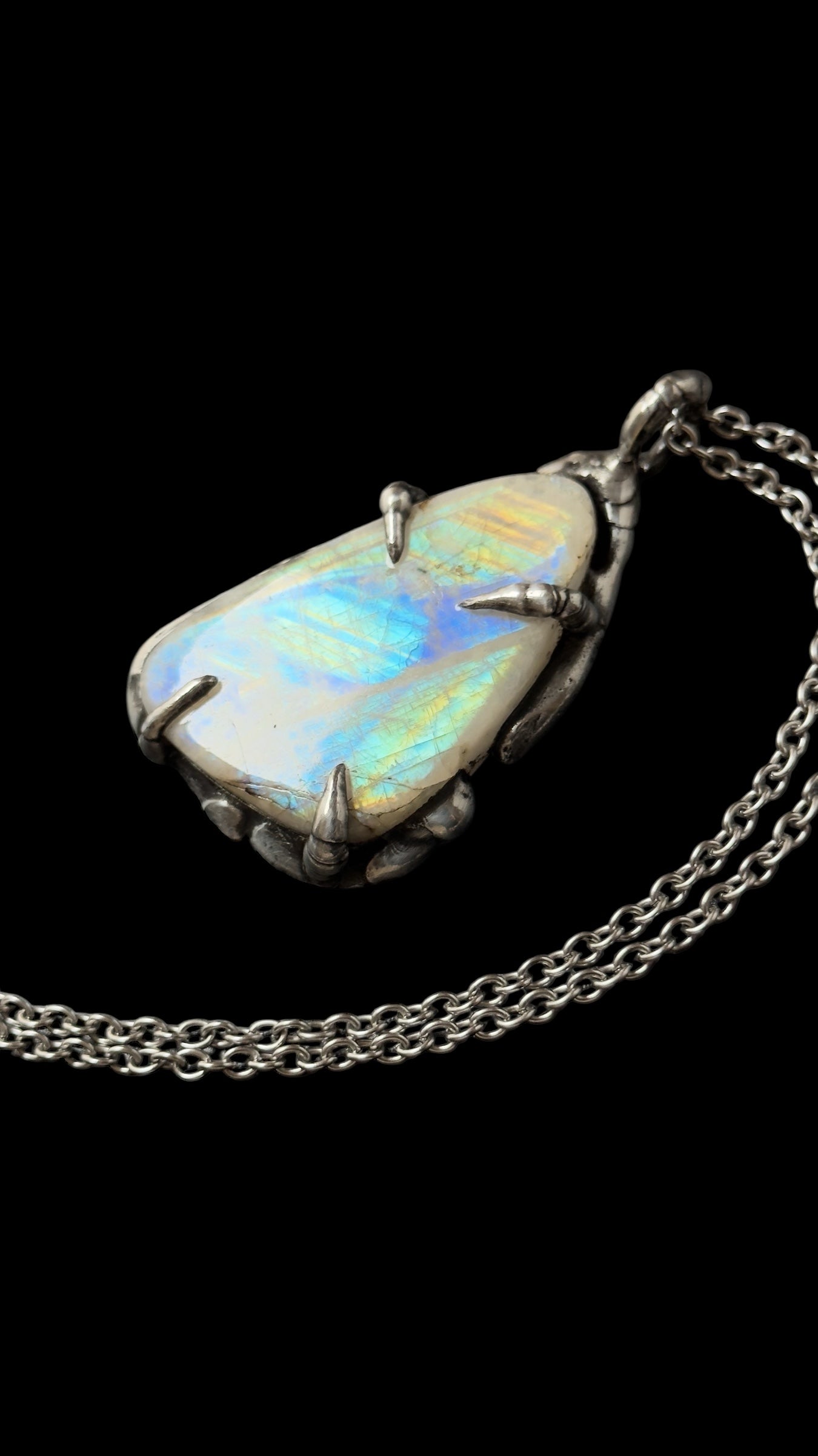 Amaterasu | Rainbow Moonstone Necklace