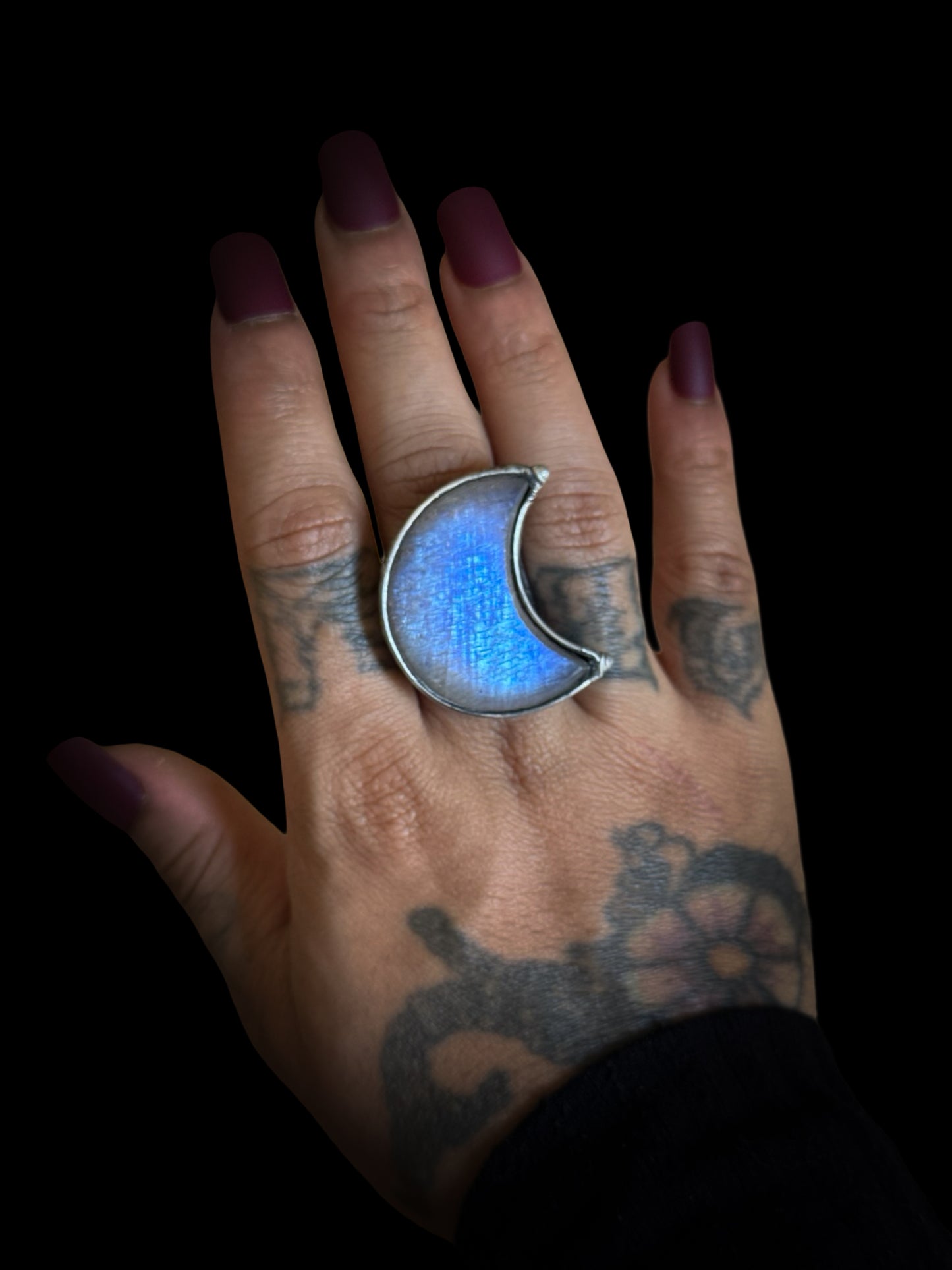 WANE | Rainbow Moonstone Adjustable Ring