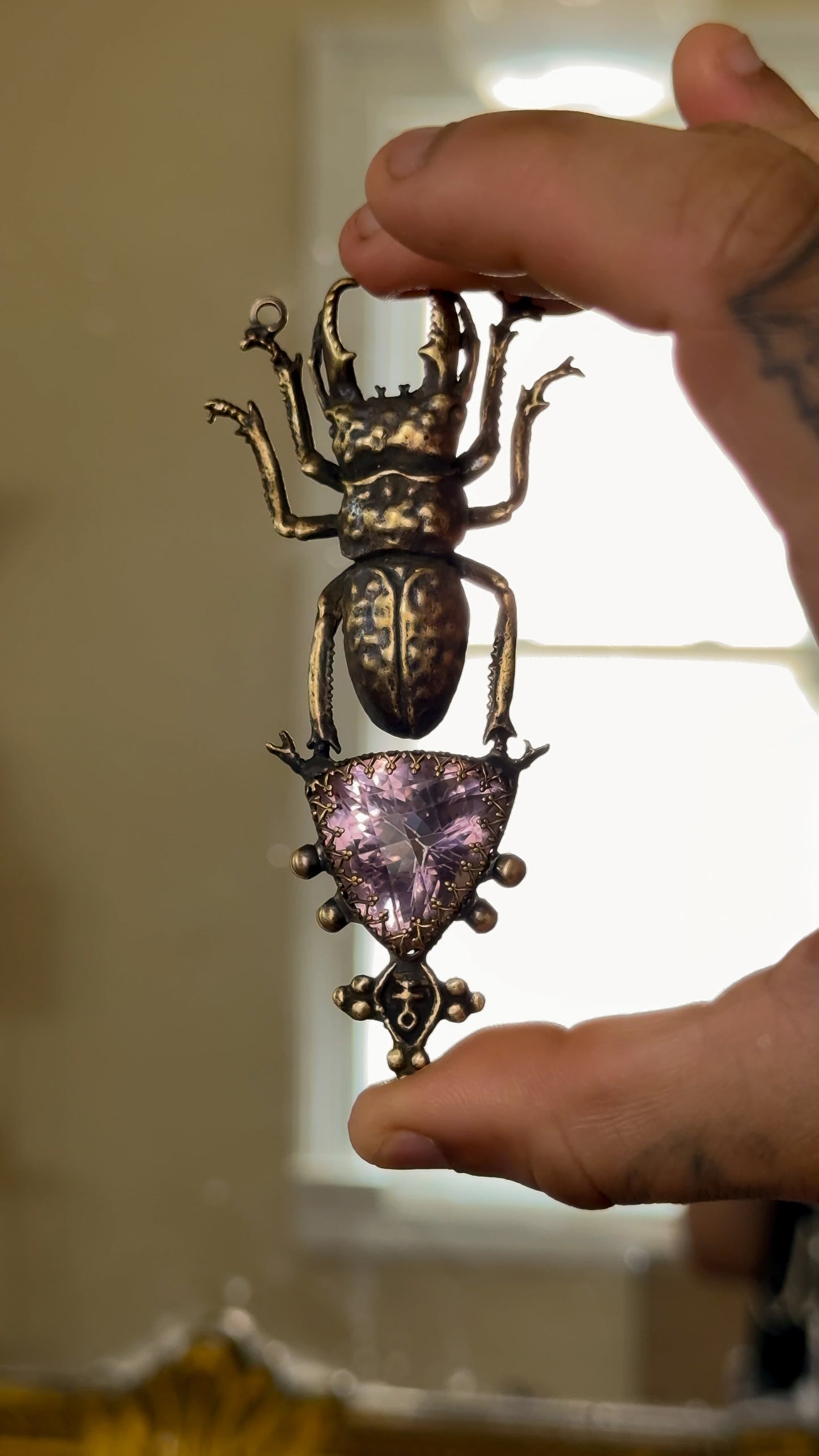 VIOLET FLAME RELIC | Amethyst Necklace