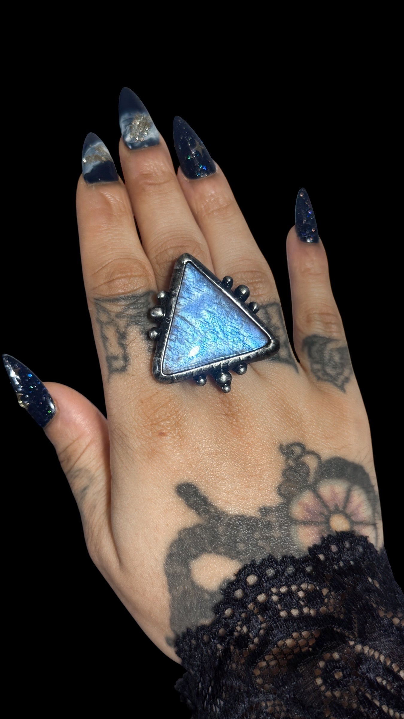 Kiran | Moonstone Adjustable Ring