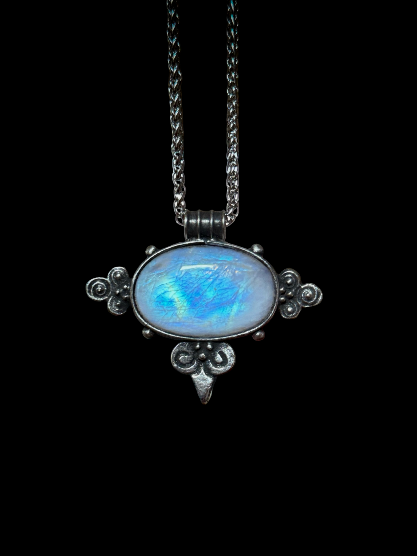 MOONWAKE | Rainbow Moonstone Necklace