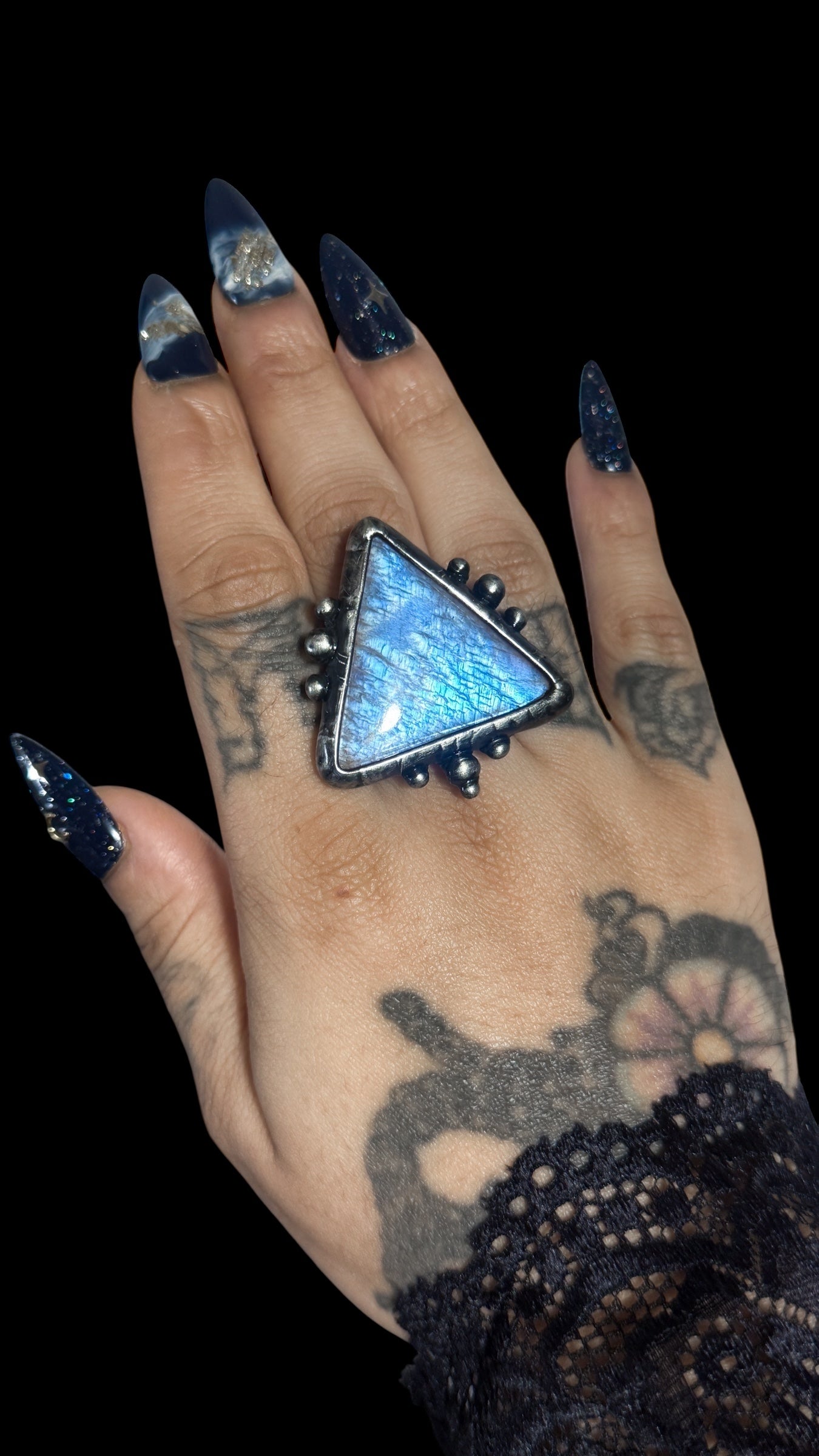 Kiran | Moonstone Adjustable Ring