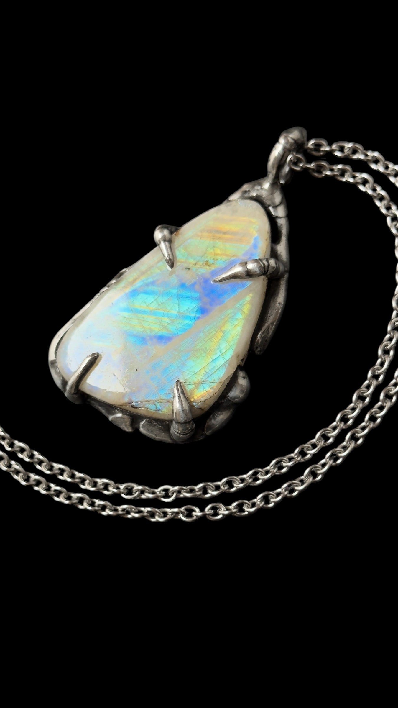 Amaterasu | Rainbow Moonstone Necklace