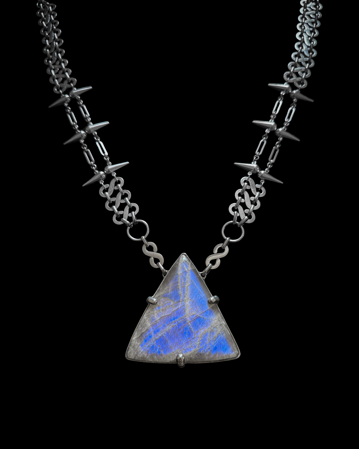 THAMBOS | Rainbow Moonstone Necklace