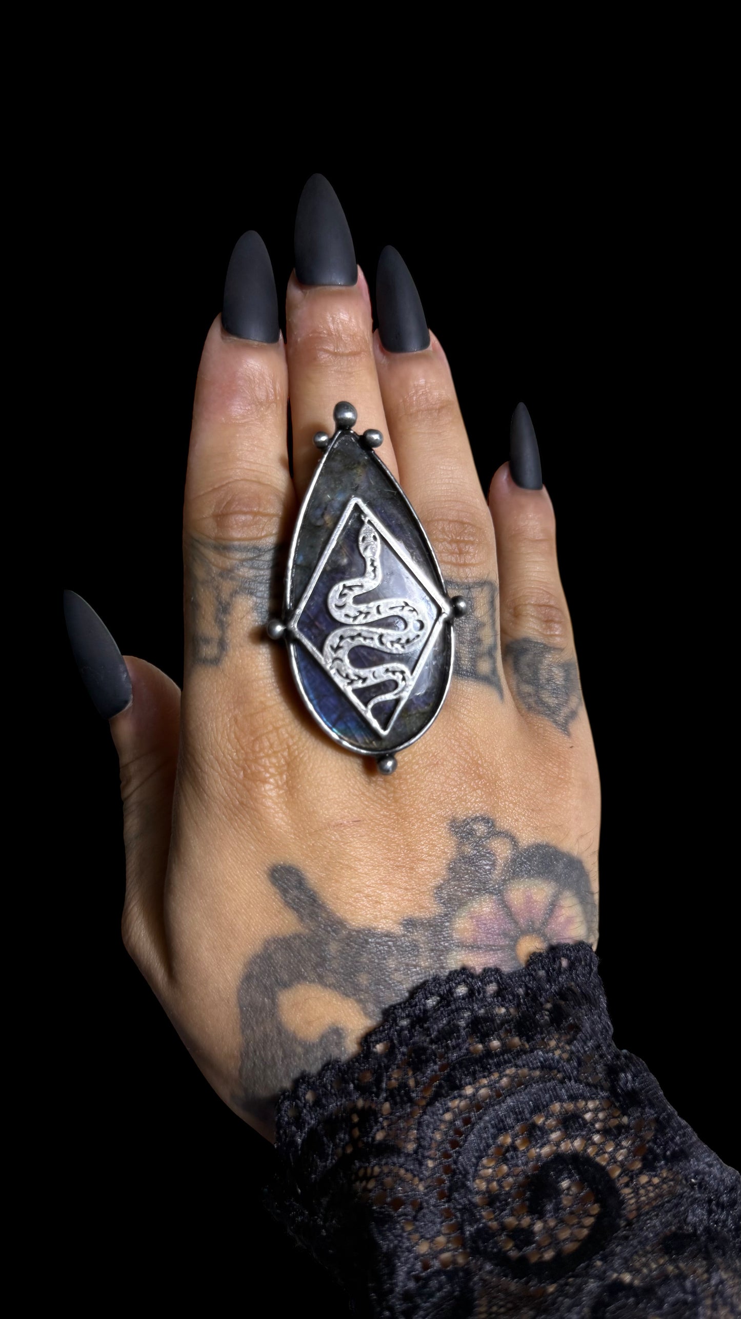 Mahotpala | Labradorite Adjustable Ring