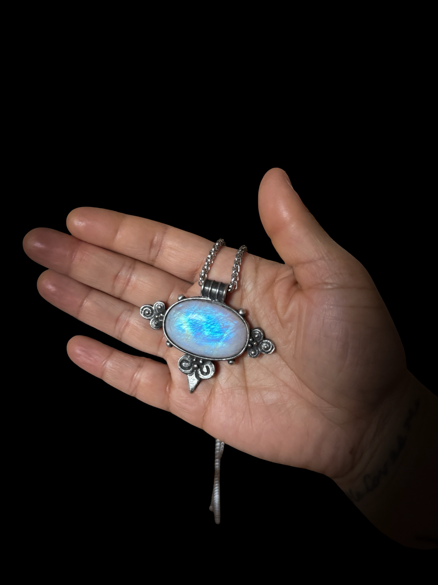 MOONWAKE | Rainbow Moonstone Necklace