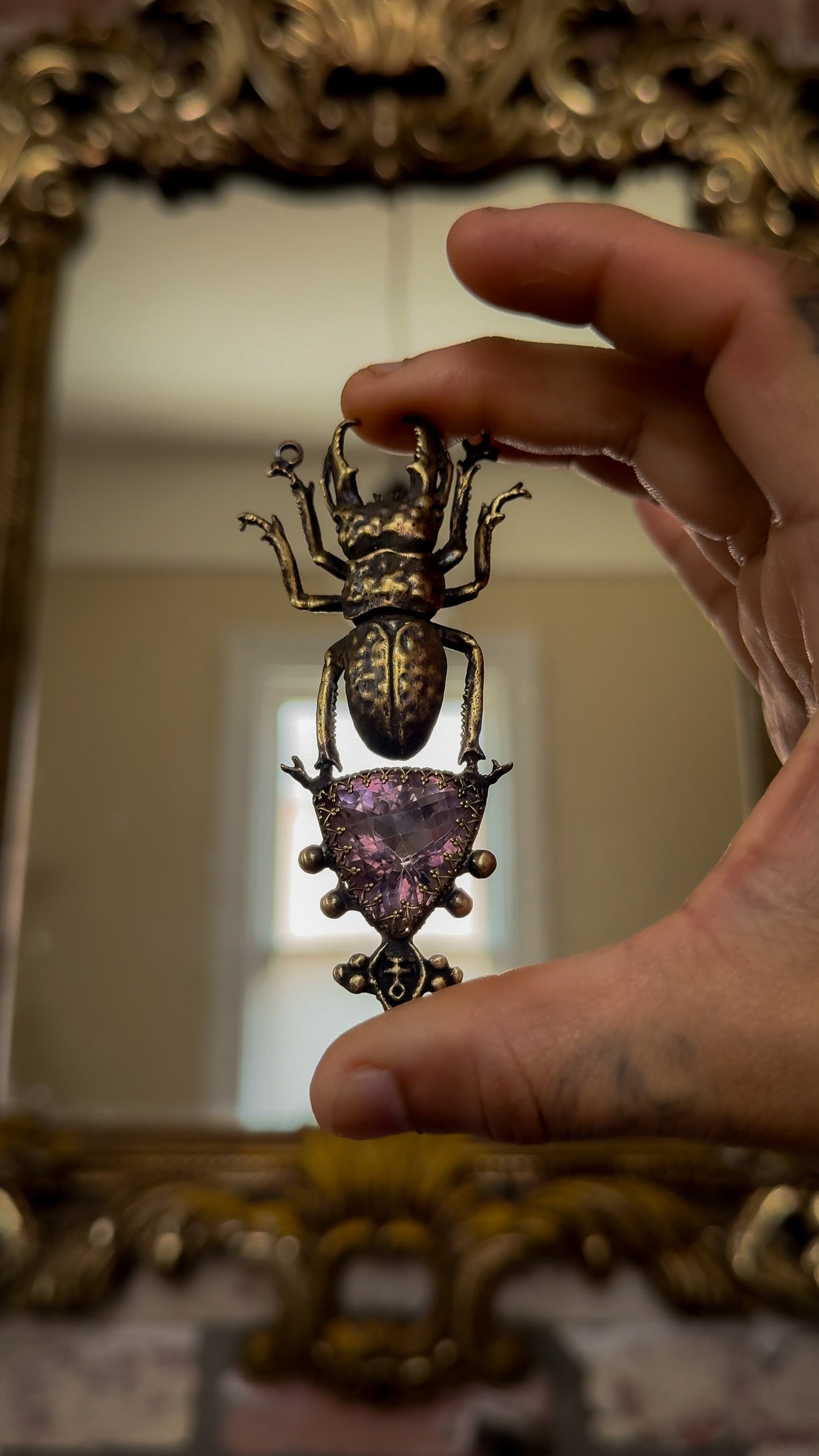 VIOLET FLAME RELIC | Amethyst Necklace