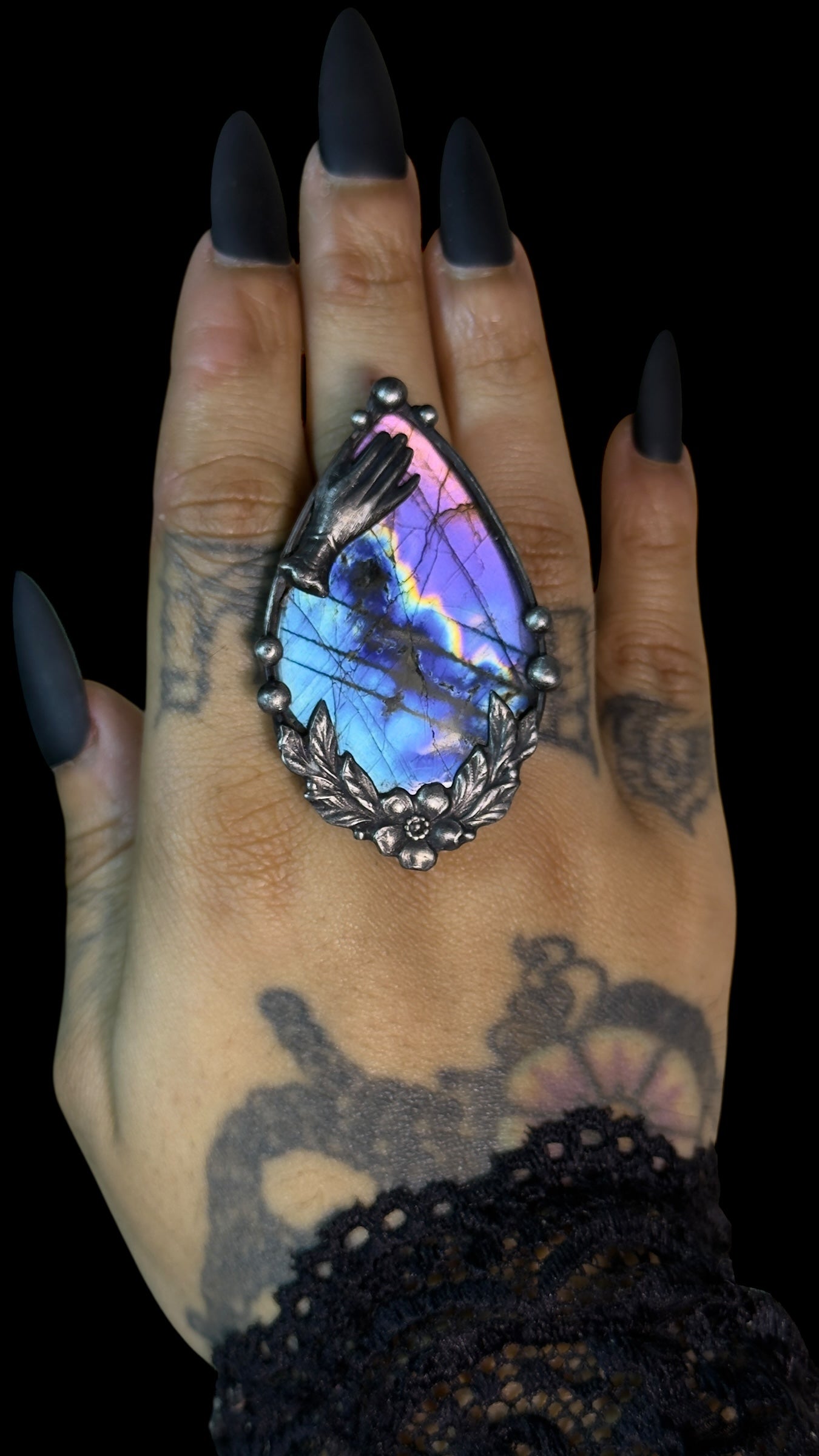 Reverie | Adjustable Labradorite Ring