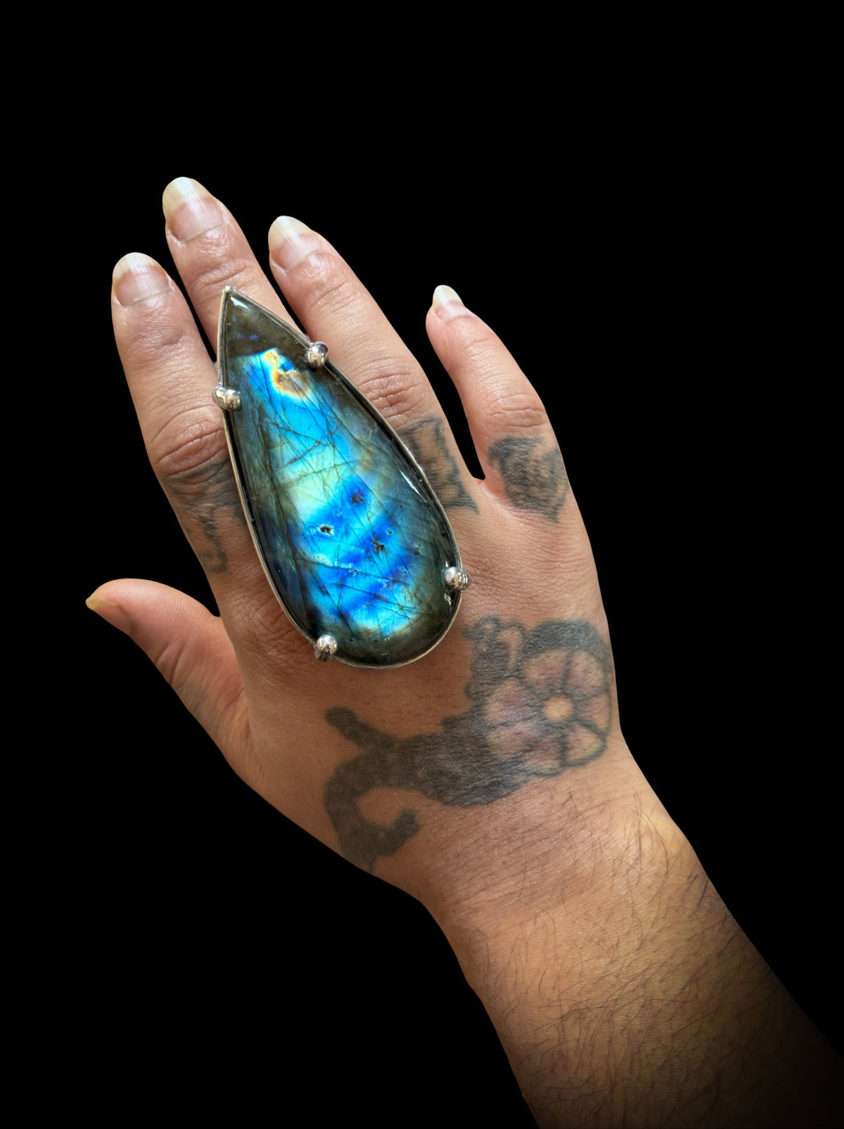 VIRIDITAS | Adjustable Labradorite Ring