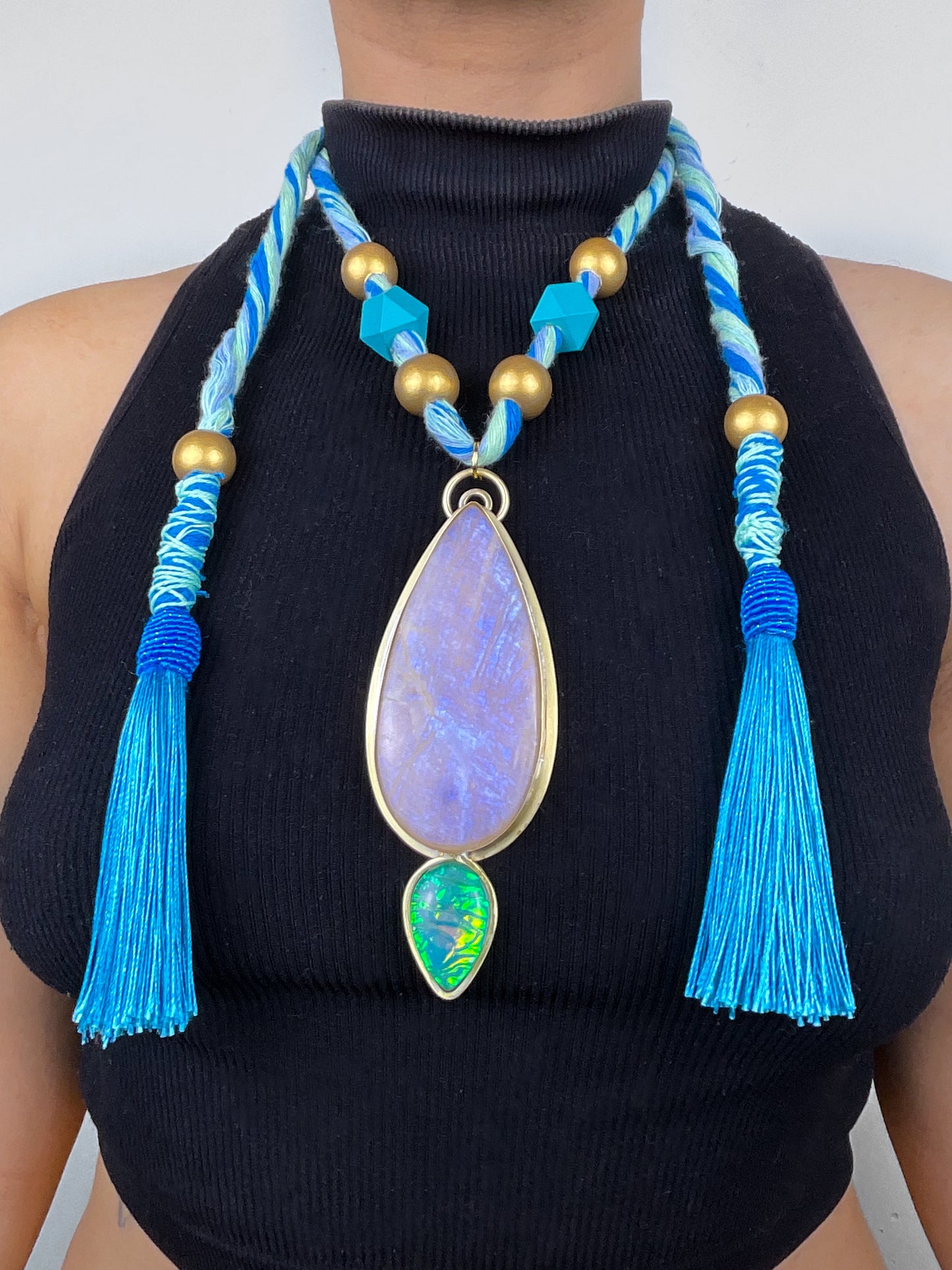 Miray | Rainbow Moonstone Necklace