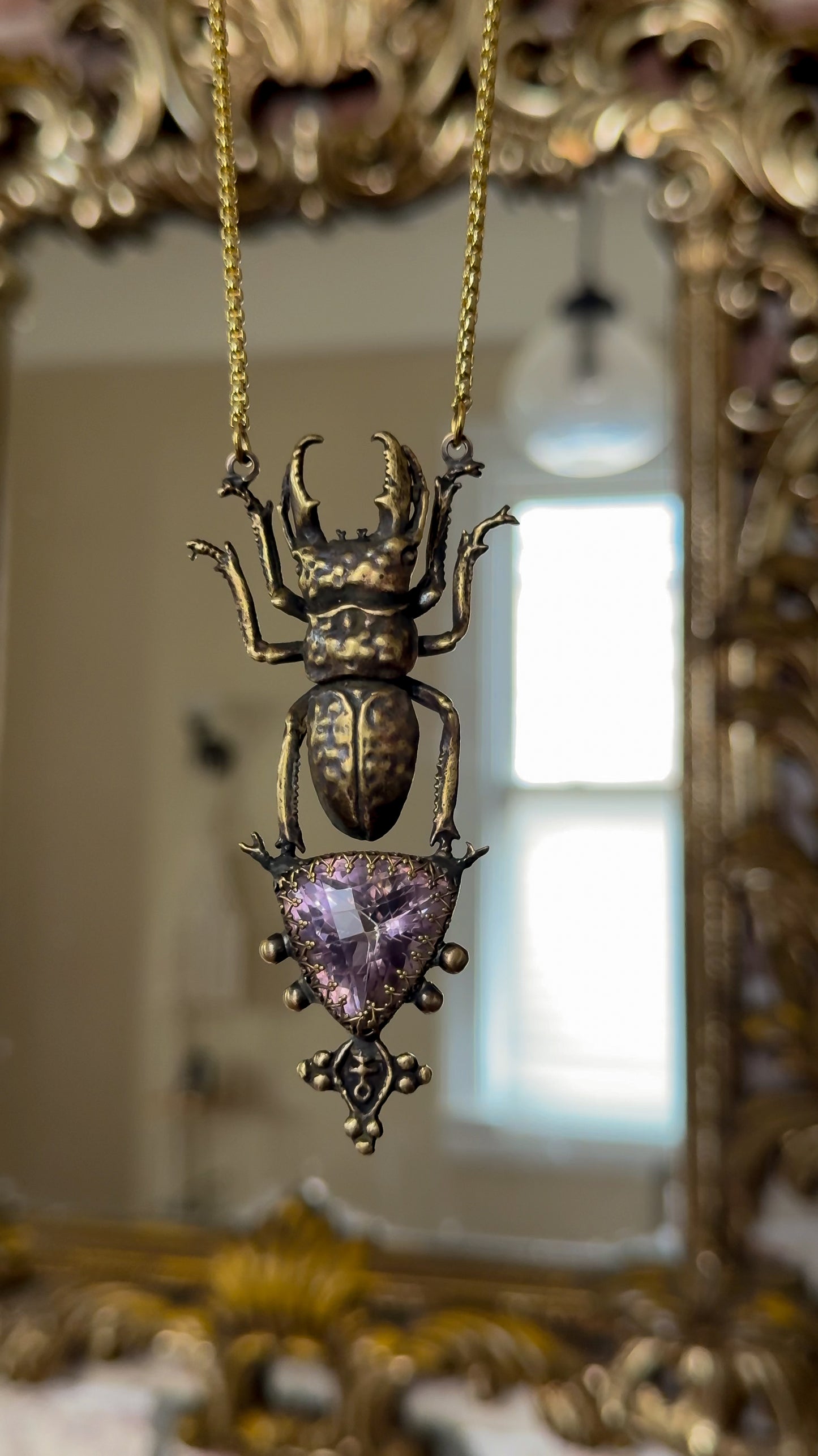 VIOLET FLAME RELIC | Amethyst Necklace