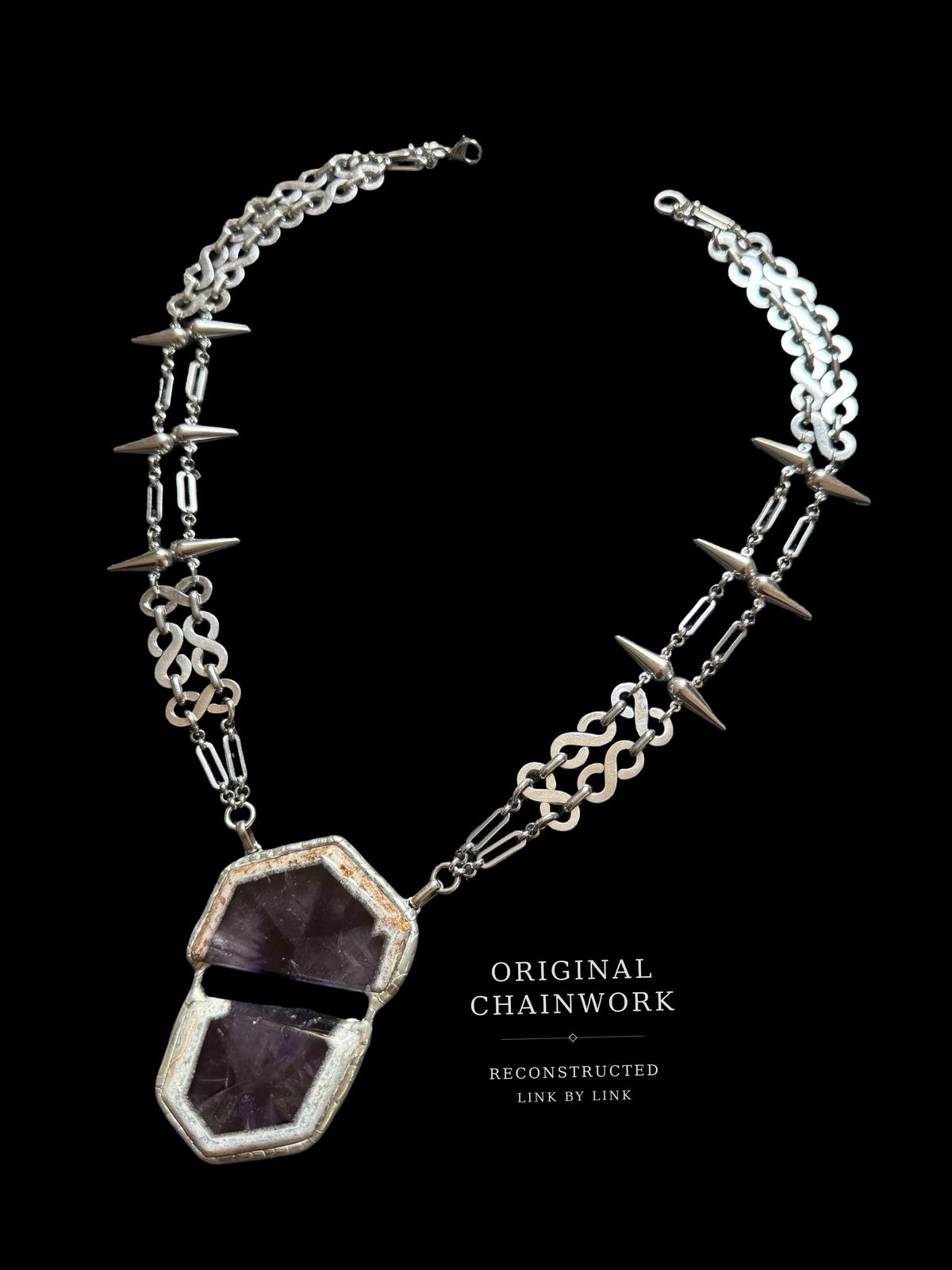 SYMPHYSIS | Trapiche Amethyst Necklace