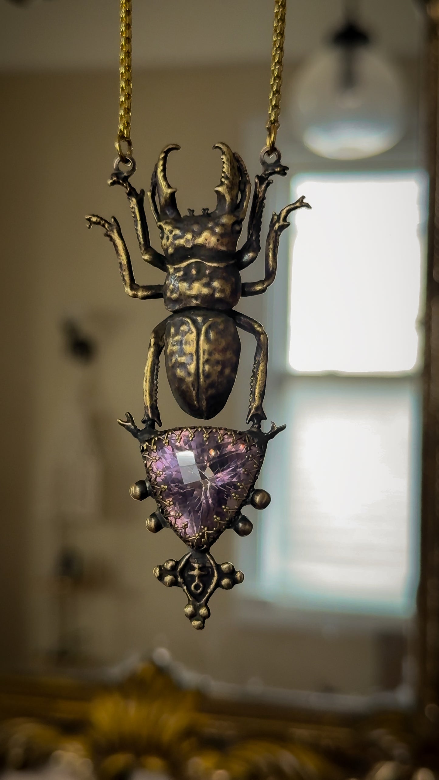 VIOLET FLAME RELIC | Amethyst Necklace