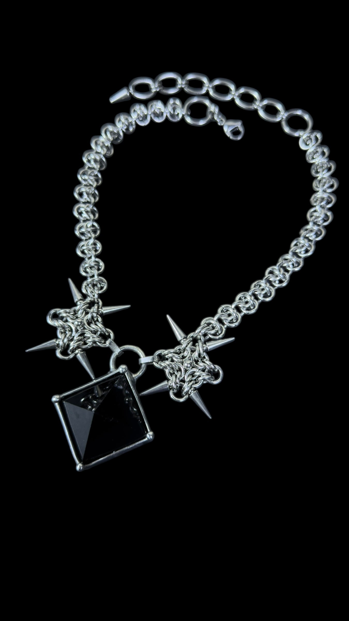 Sable | Obsidian Chainmail Necklace