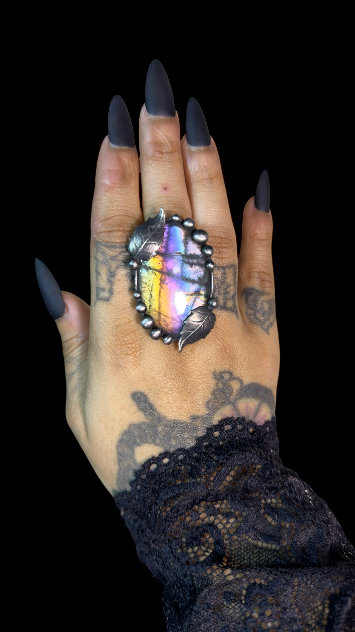 Amitola | Adjustable Labradorite Ring
