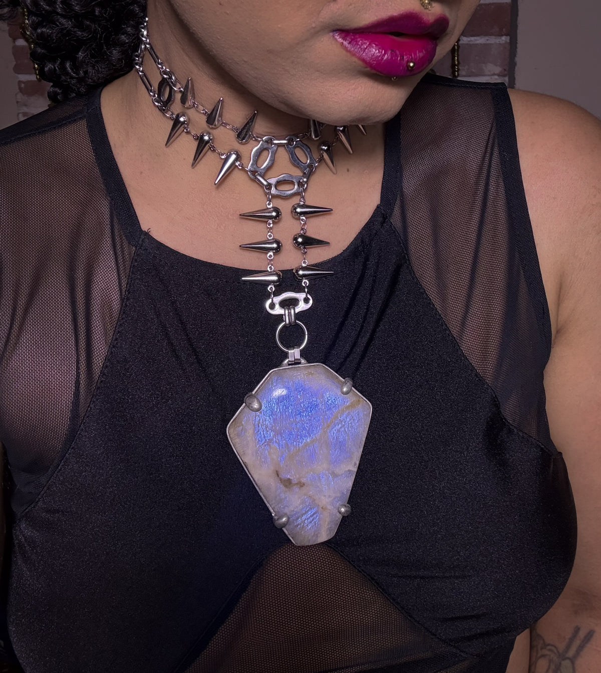 EXUVIAE | Rainbow Moonshine Necklace