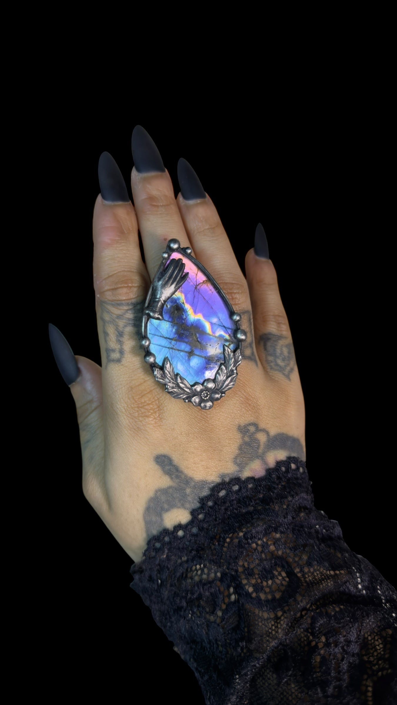 Reverie | Adjustable Labradorite Ring