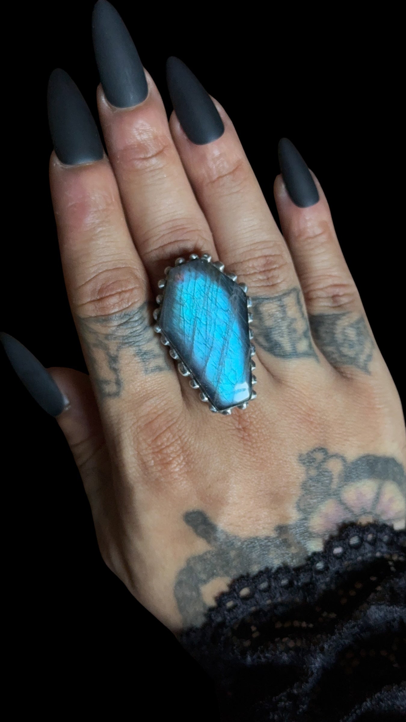 Mary | Labradorite Adjustable Ring