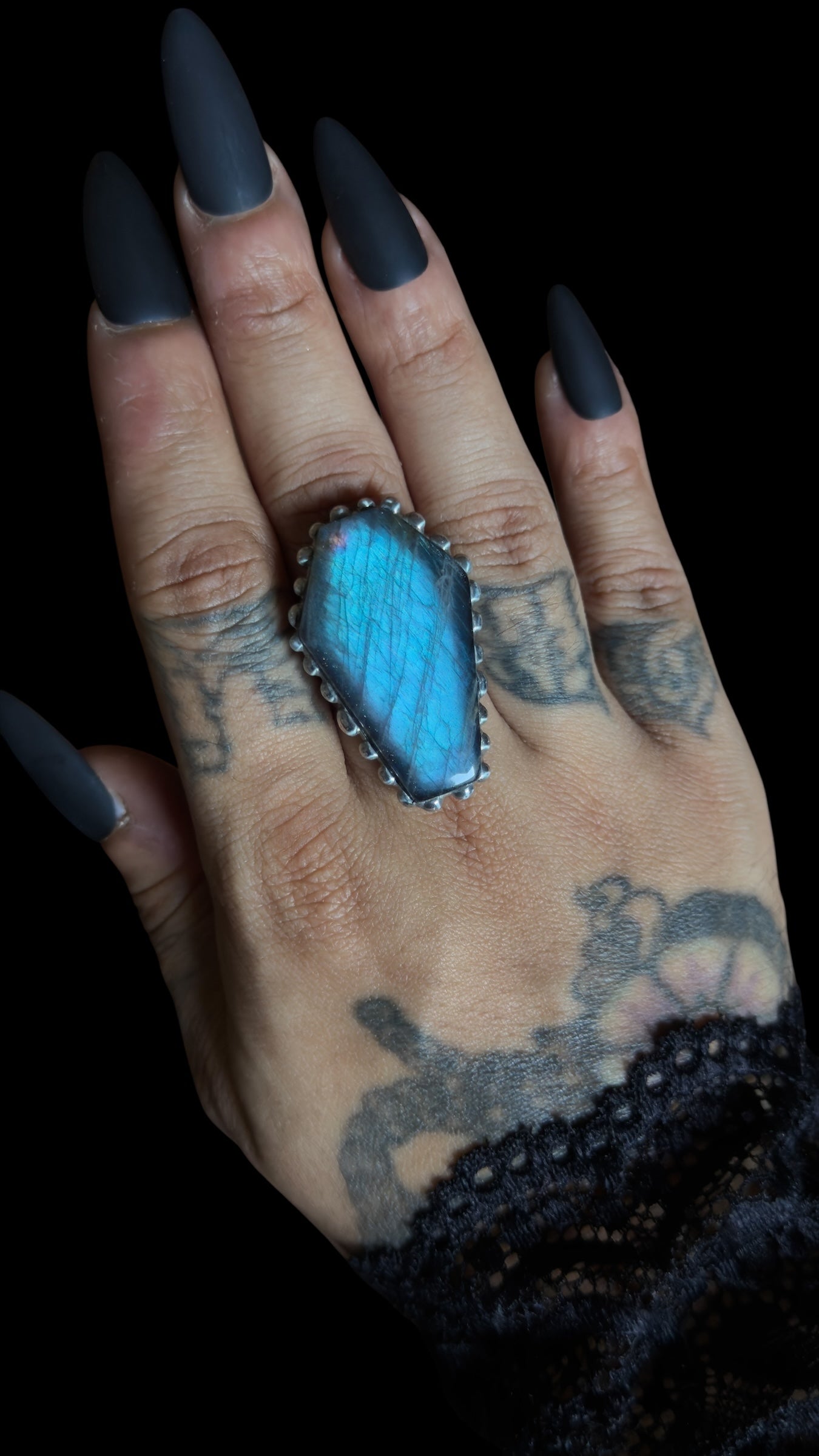 Mary | Labradorite Adjustable Ring