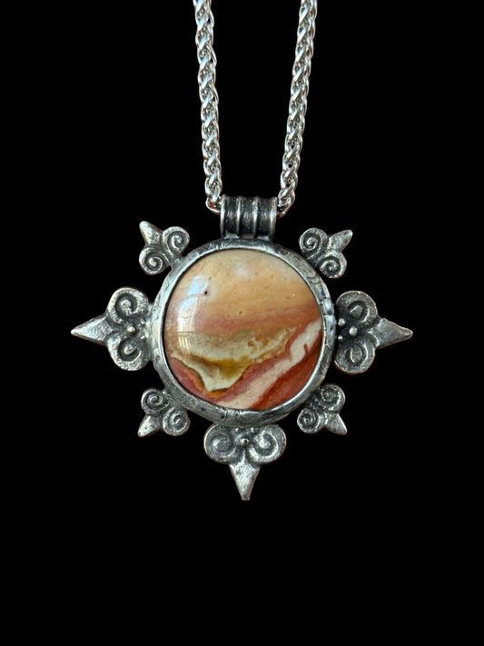STRATA ROSE | Polychrome Jasper Necklace