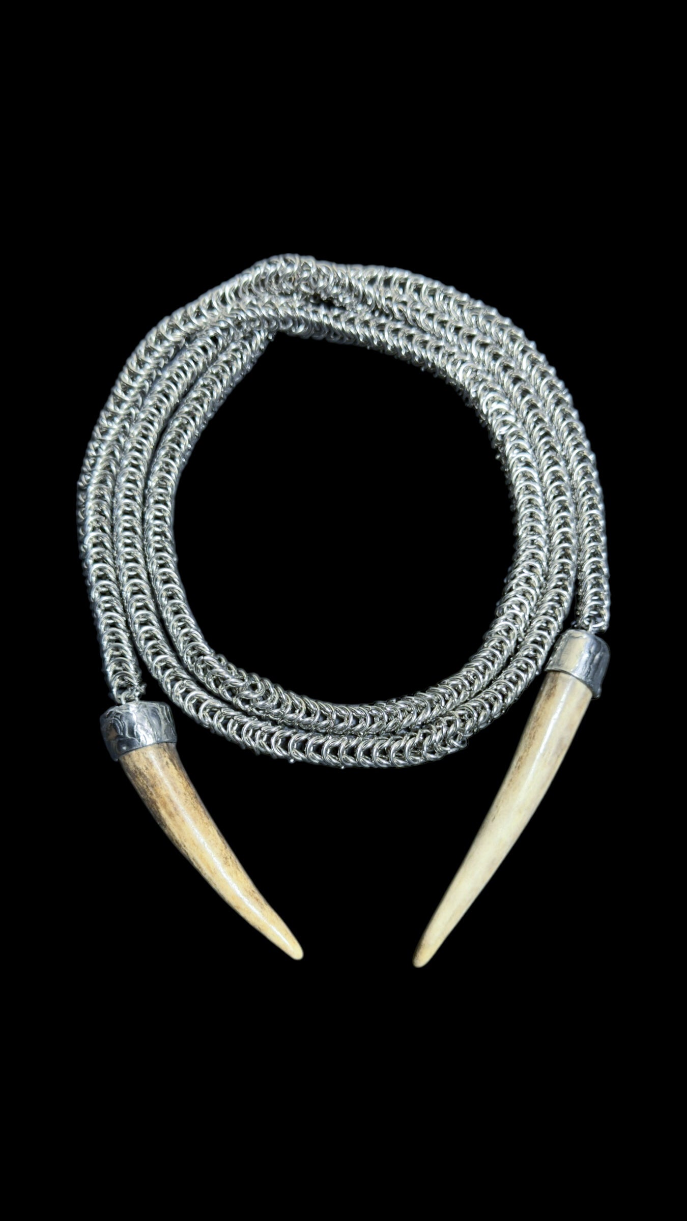 Davina | Antler Chainmaille Necklace
