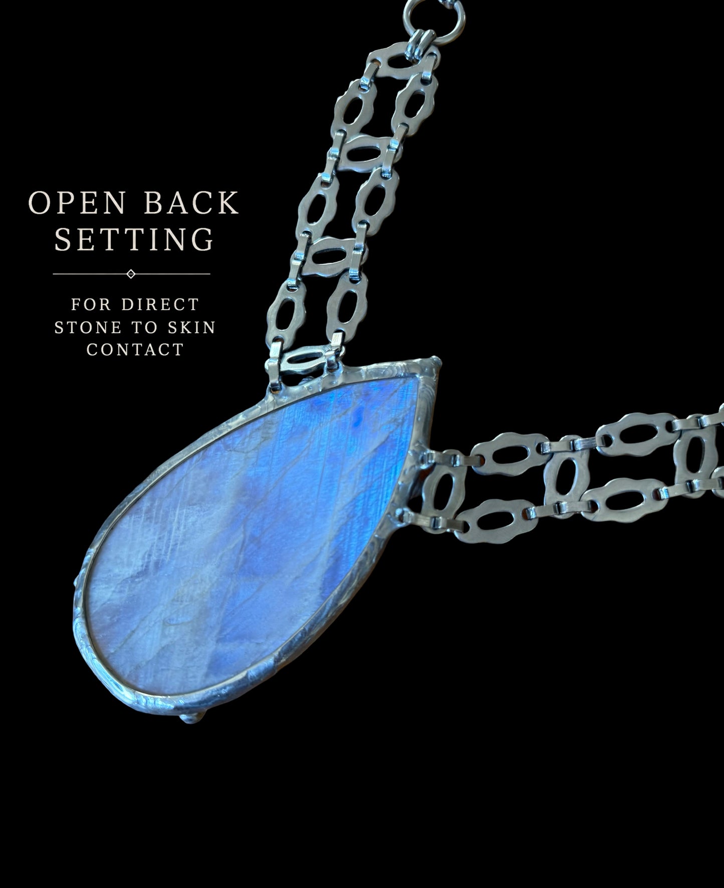 UTSUROI | Rainbow Moonstone Choker