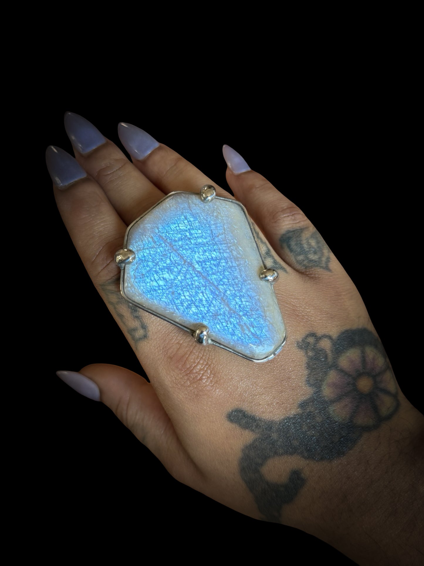 VESTIGE | Rainbow Moonstone Adjustable Ring