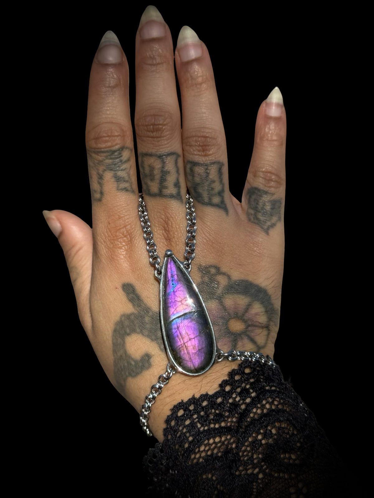 LUMIÈRE | Labradorite Hand Harness