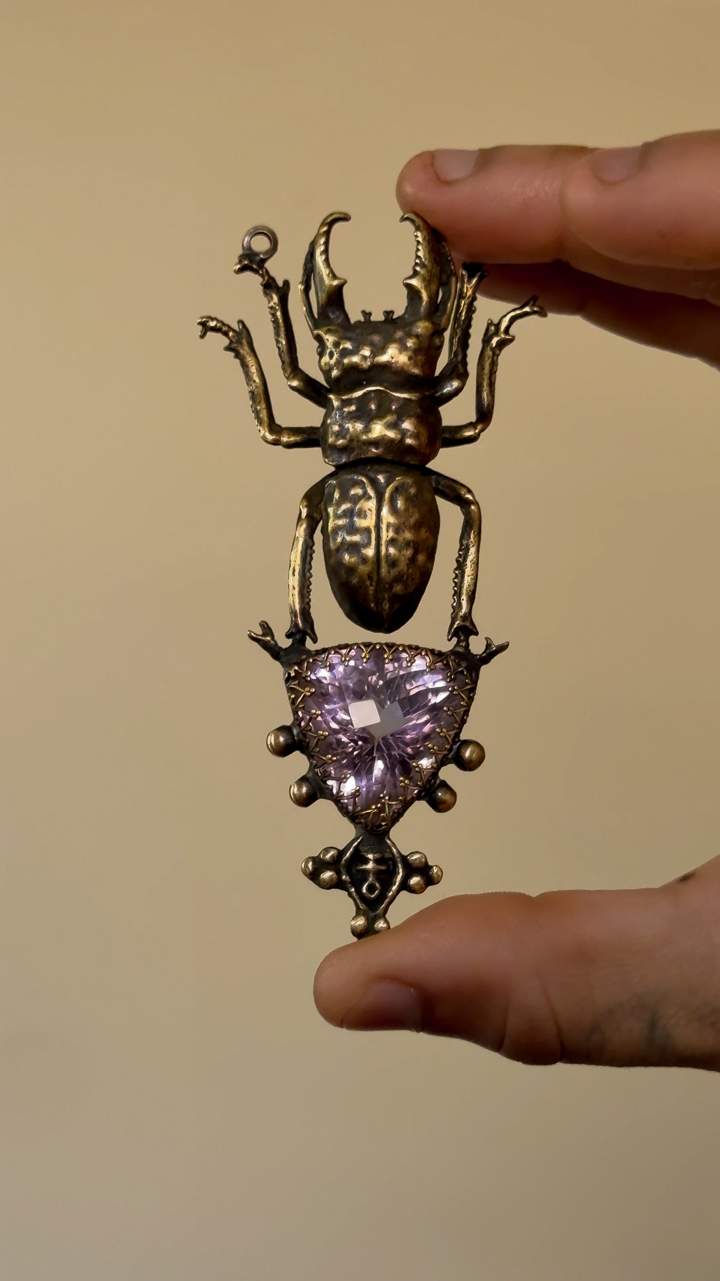 VIOLET FLAME RELIC | Amethyst Necklace