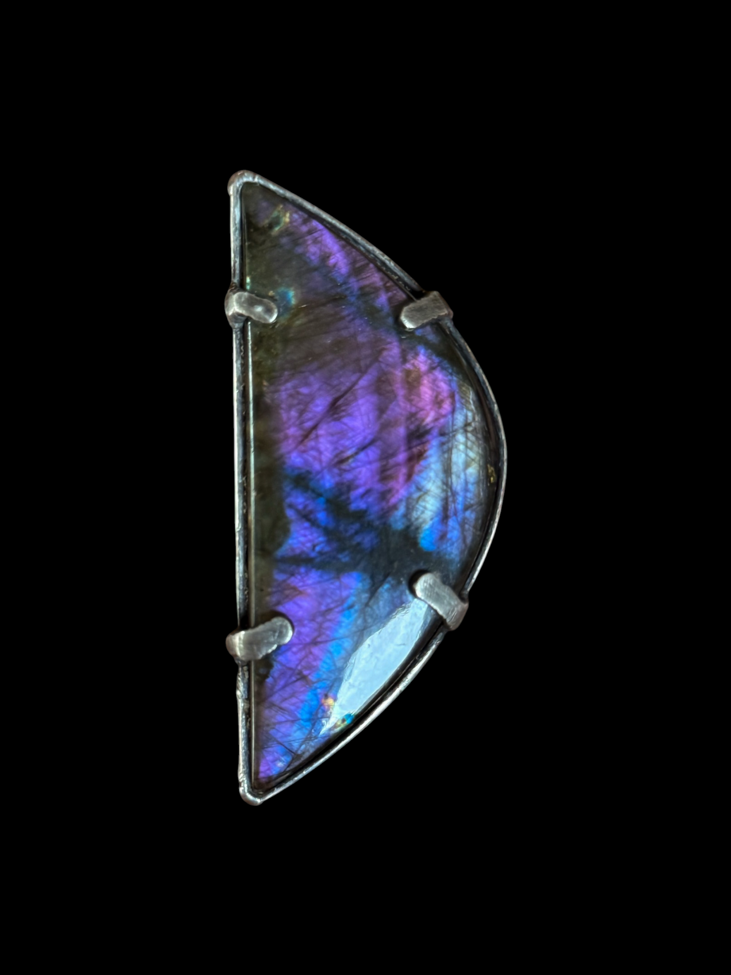 VEILCLEFT | Adjustable Labradorite Ring