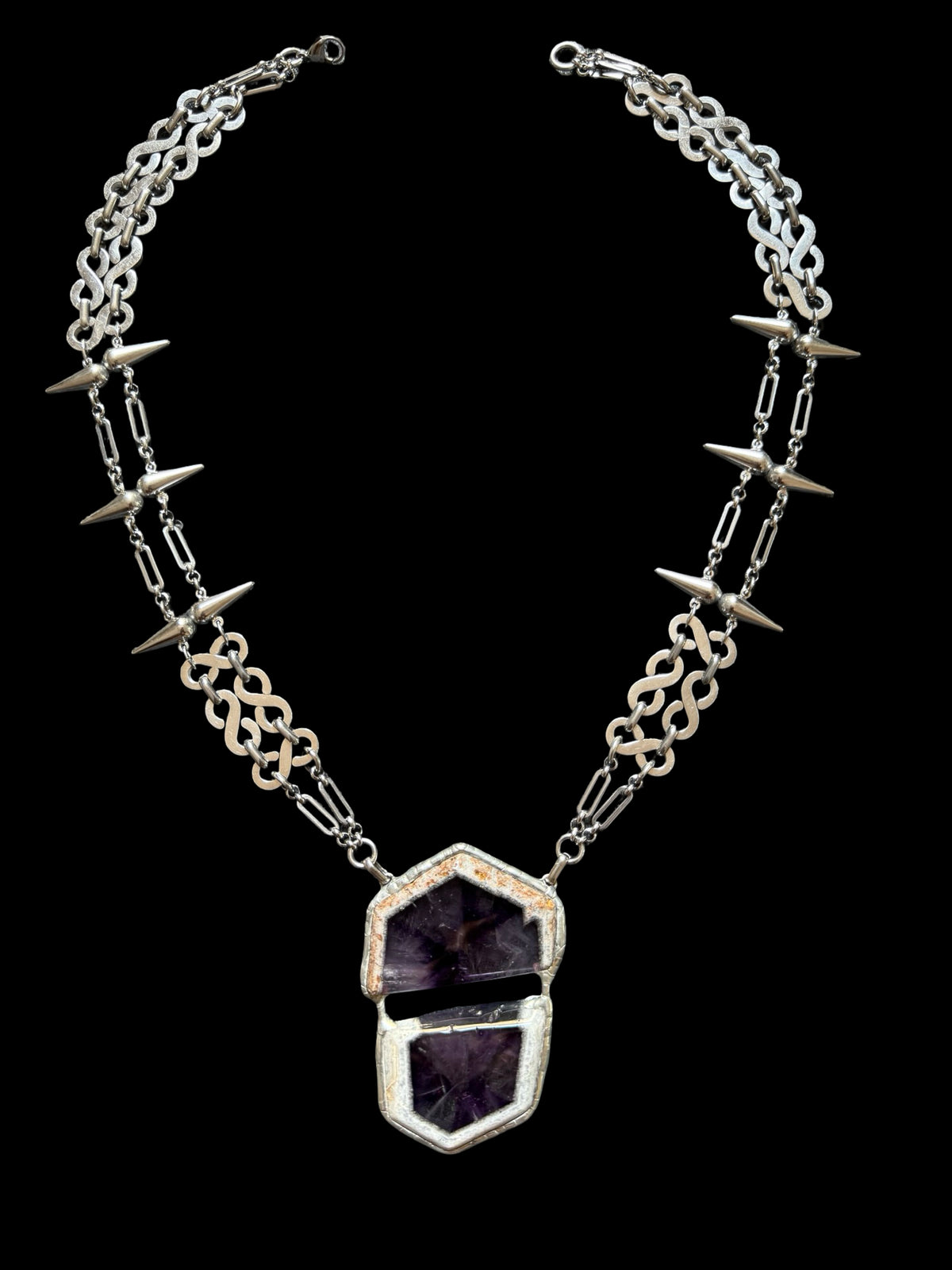 SYMPHYSIS | Trapiche Amethyst Necklace