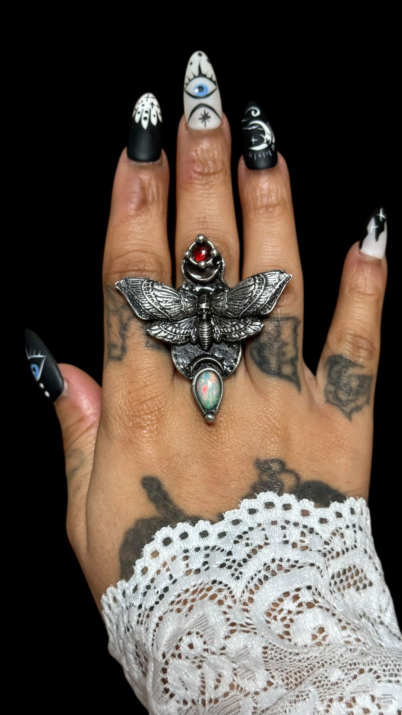 Agdistis | Ethiopian Opal and Garnet Ring