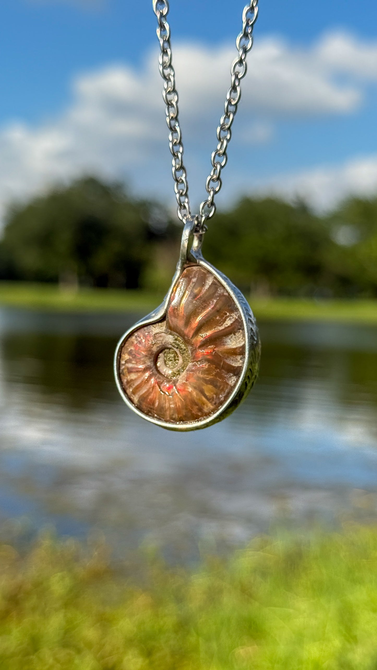 Mātrāmeru | Ammonite Necklace