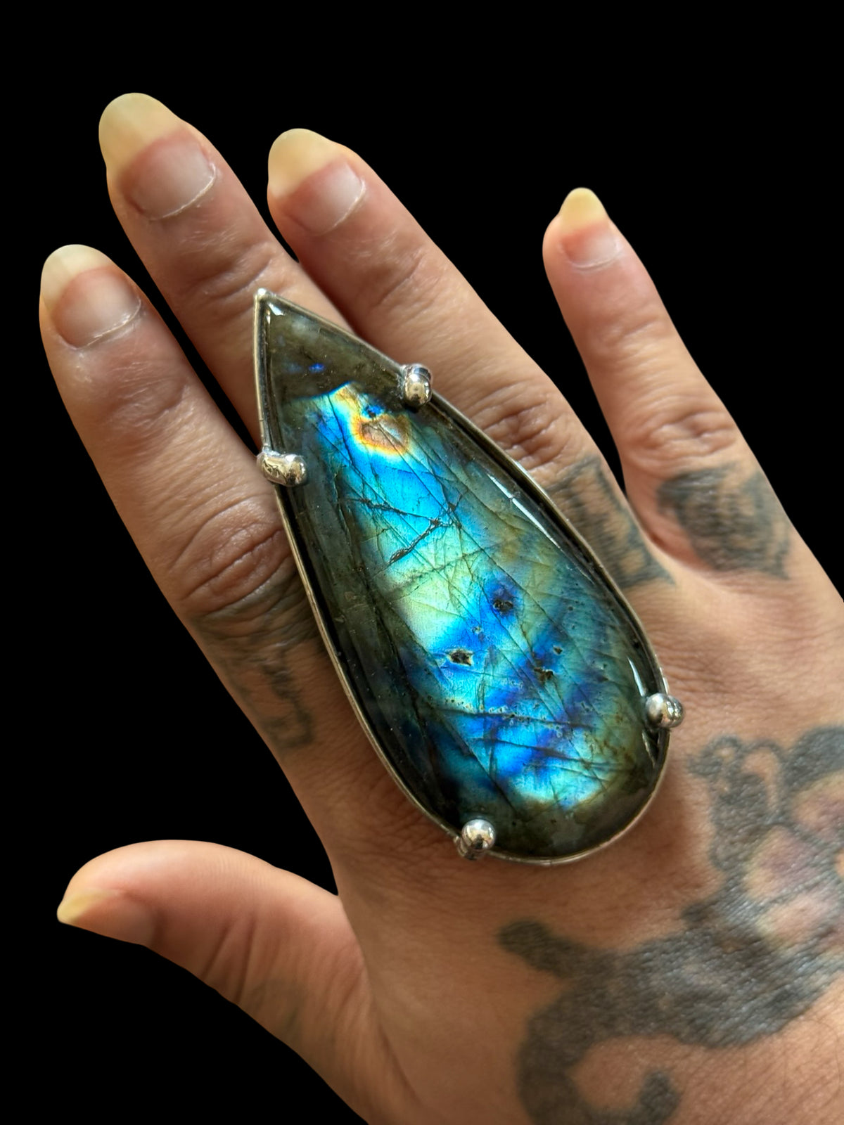 VIRIDITAS | Adjustable Labradorite Ring