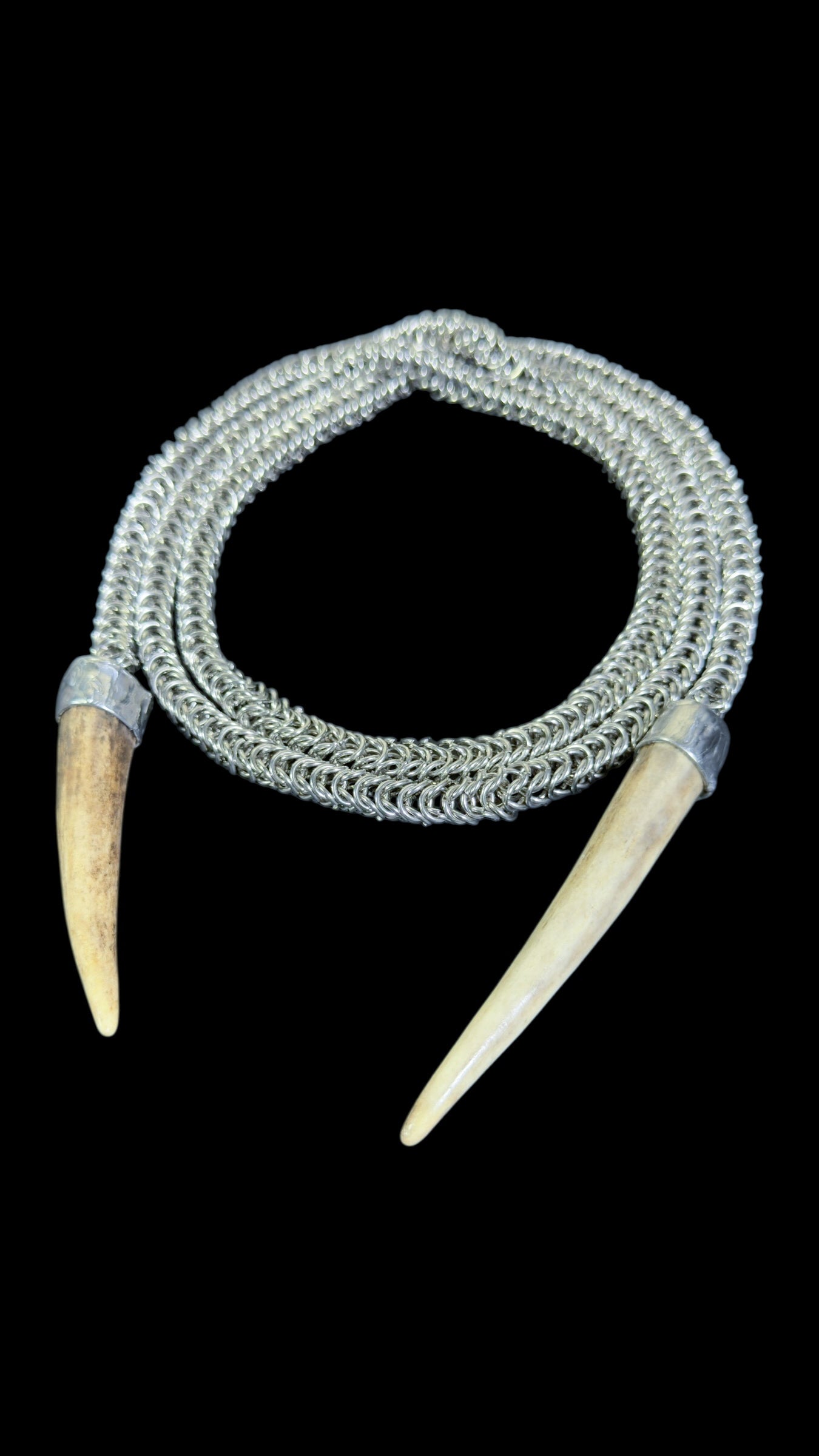 Davina | Antler Chainmaille Necklace