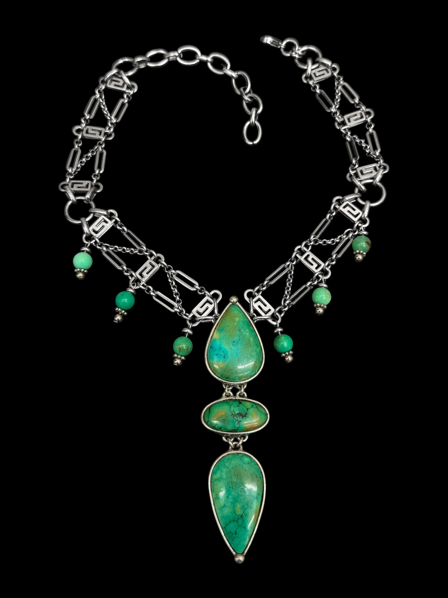 NERIA | Turquoise & Chrysoprase Necklace