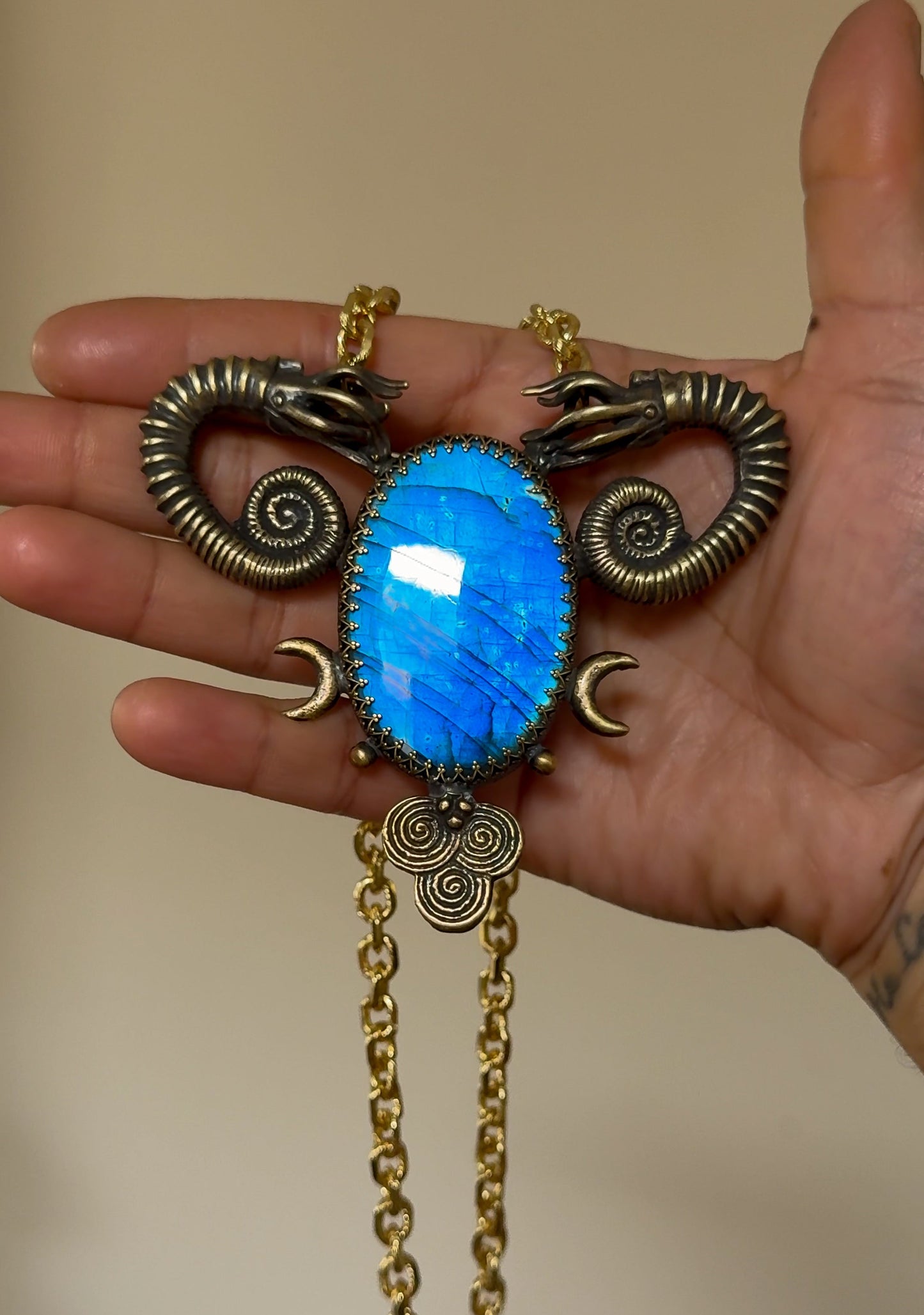 WOMB OF TIDES | Labradorite Necklace