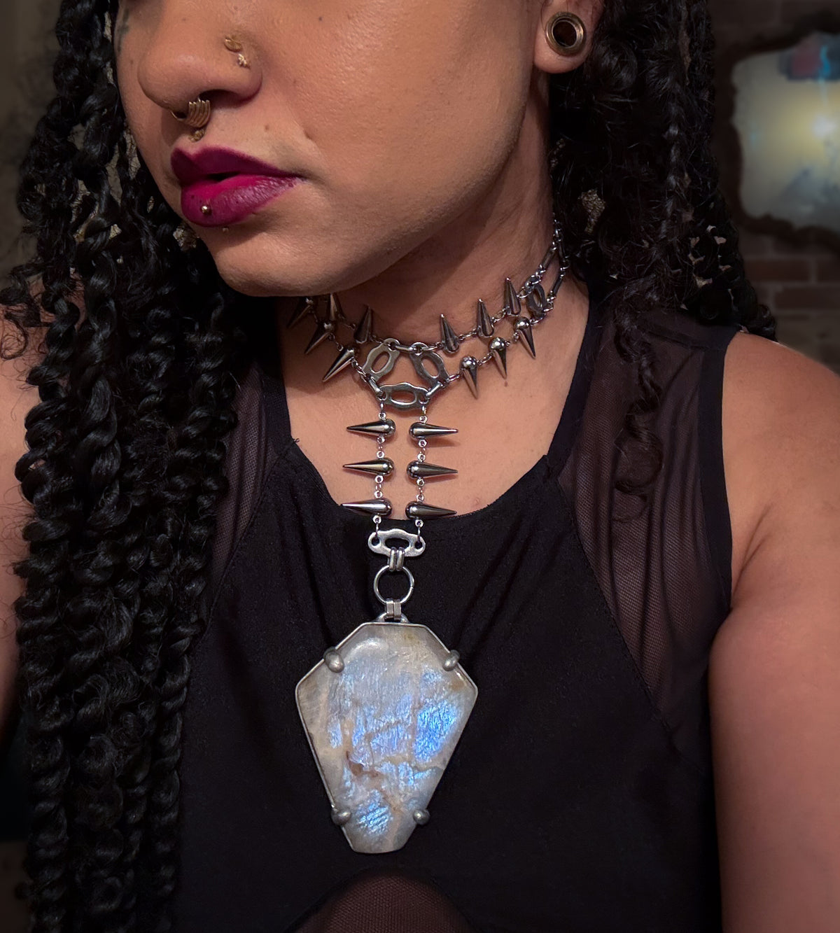 EXUVIAE | Rainbow Moonshine Necklace