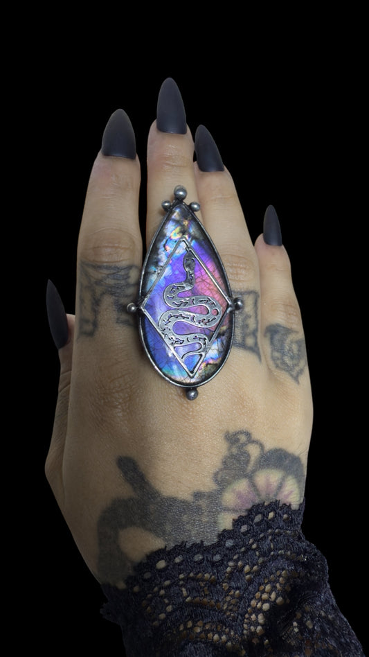 Mahotpala | Labradorite Adjustable Ring