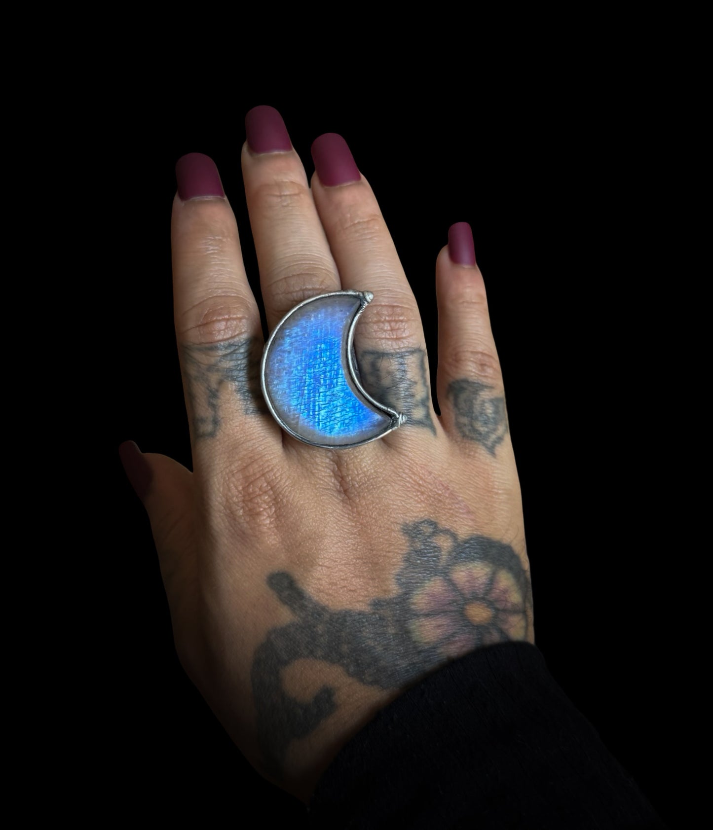 WANE | Rainbow Moonstone Adjustable Ring