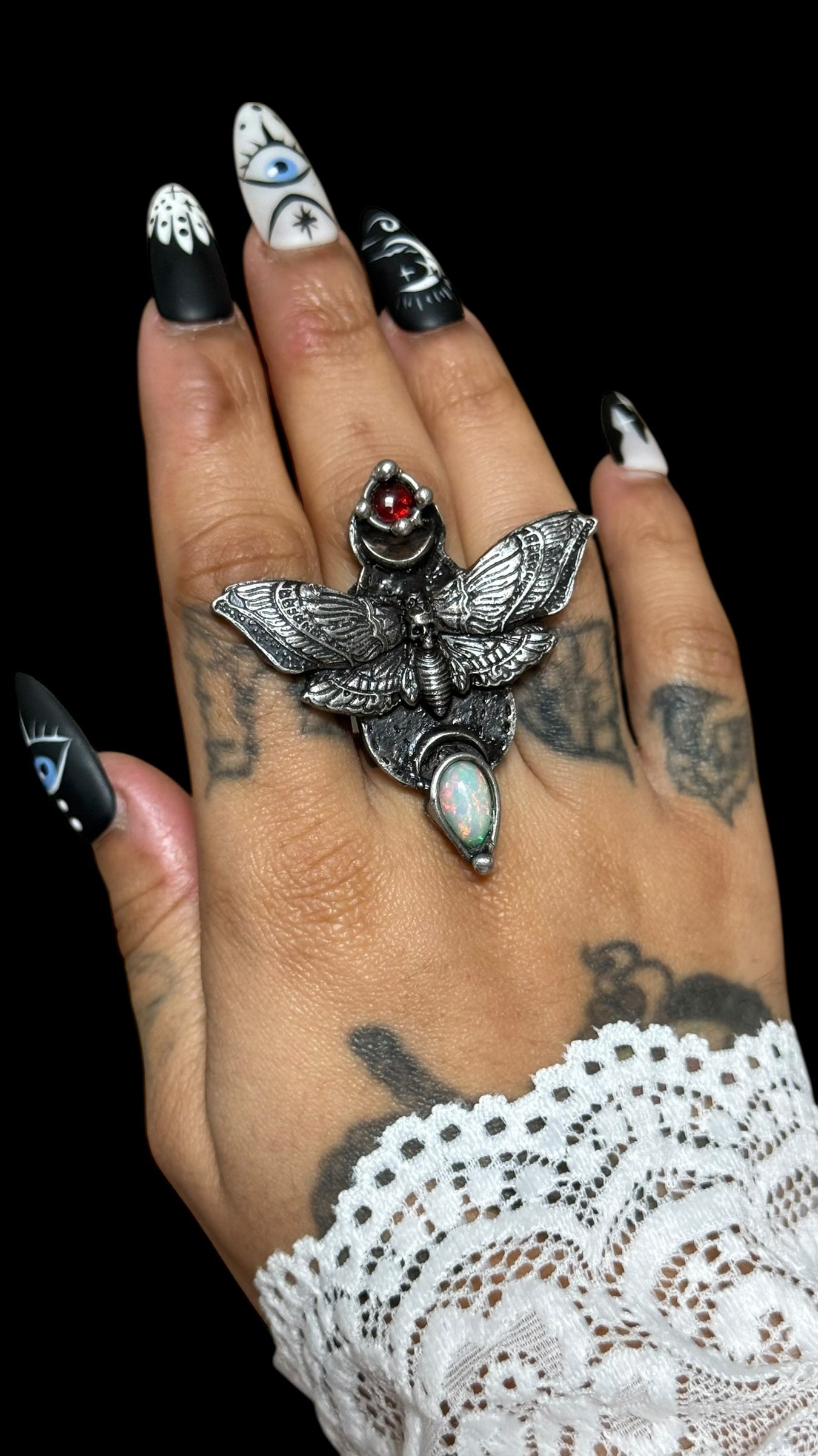 Agdistis | Ethiopian Opal and Garnet Ring