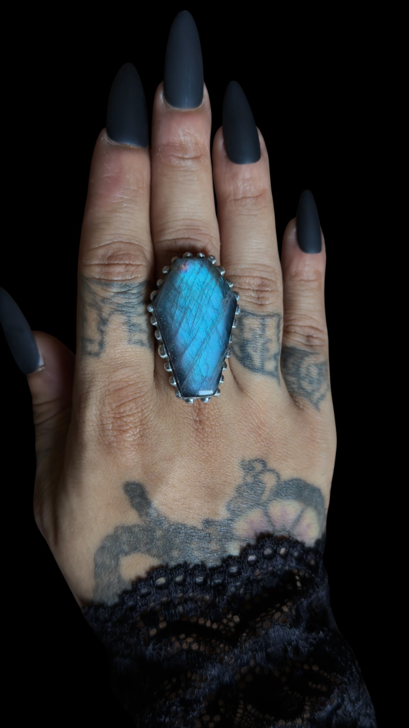 Mary | Labradorite Adjustable Ring