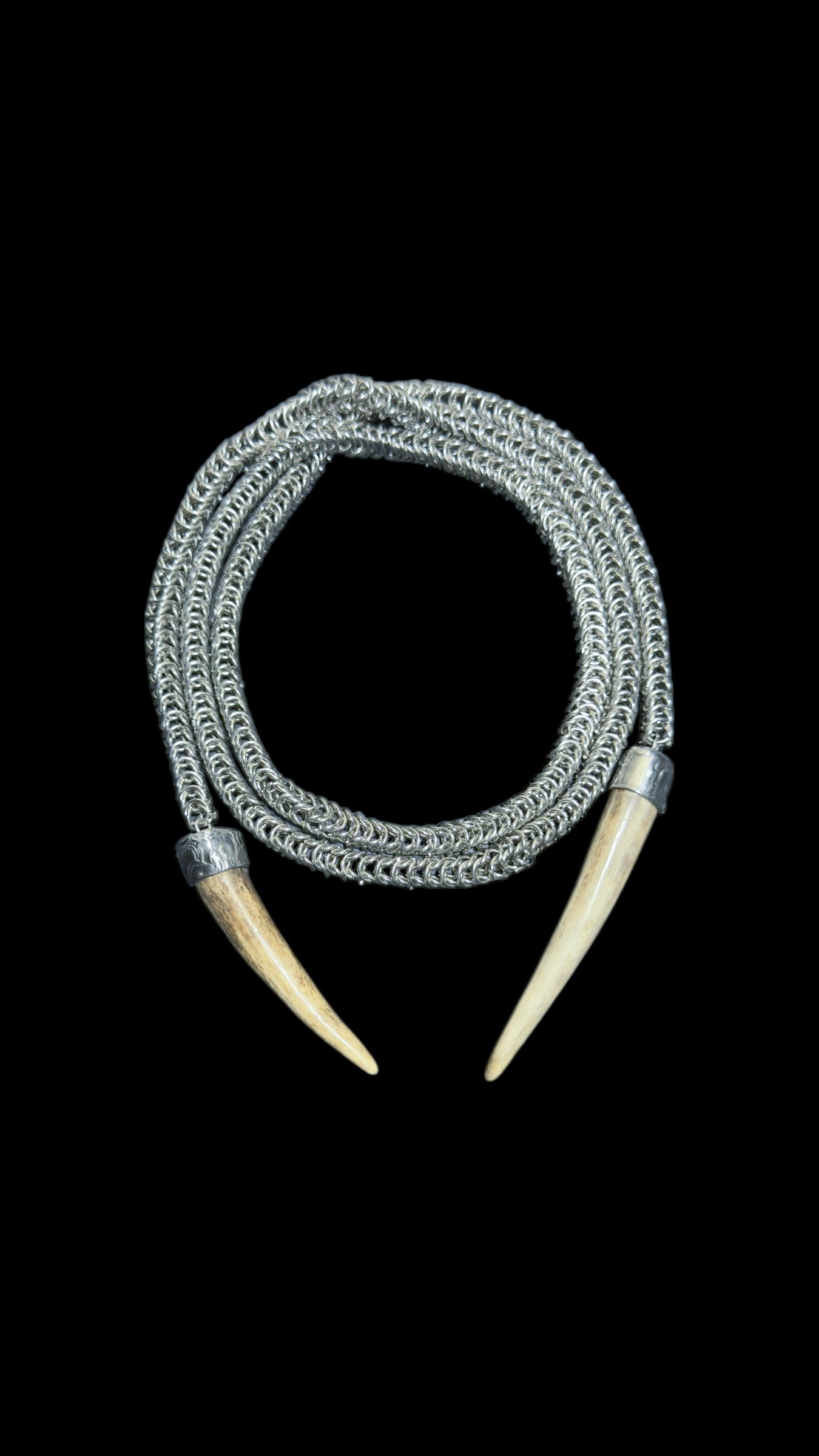 Davina | Antler Chainmaille Necklace