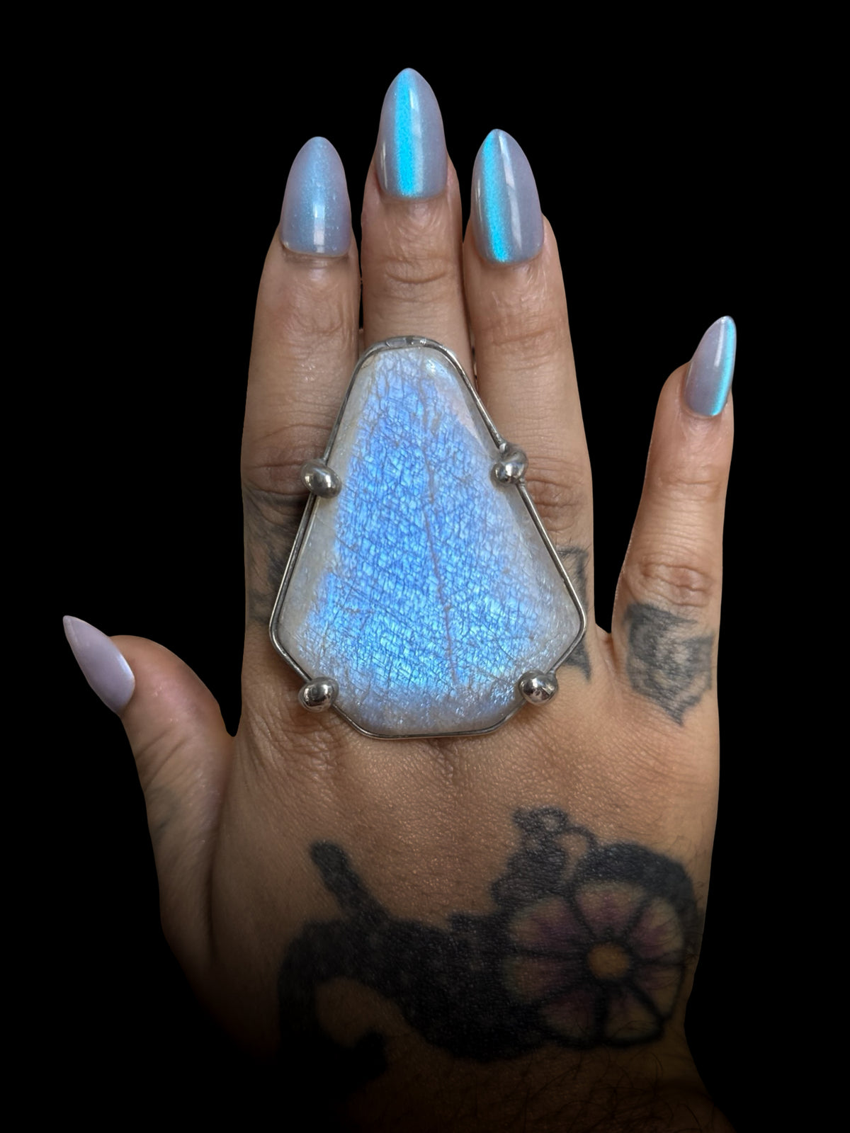 VESTIGE | Rainbow Moonstone Adjustable Ring