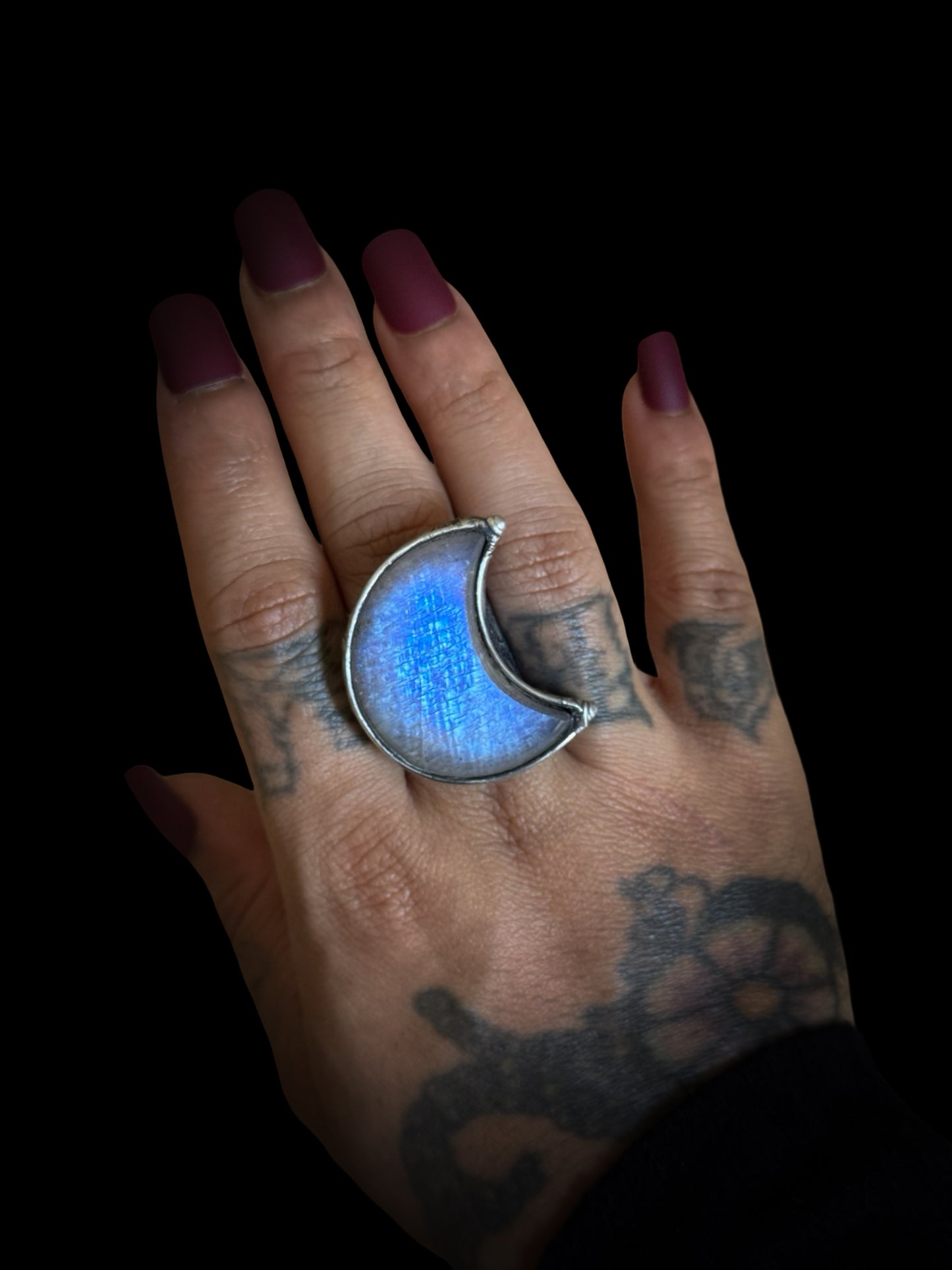 WANE | Rainbow Moonstone Adjustable Ring