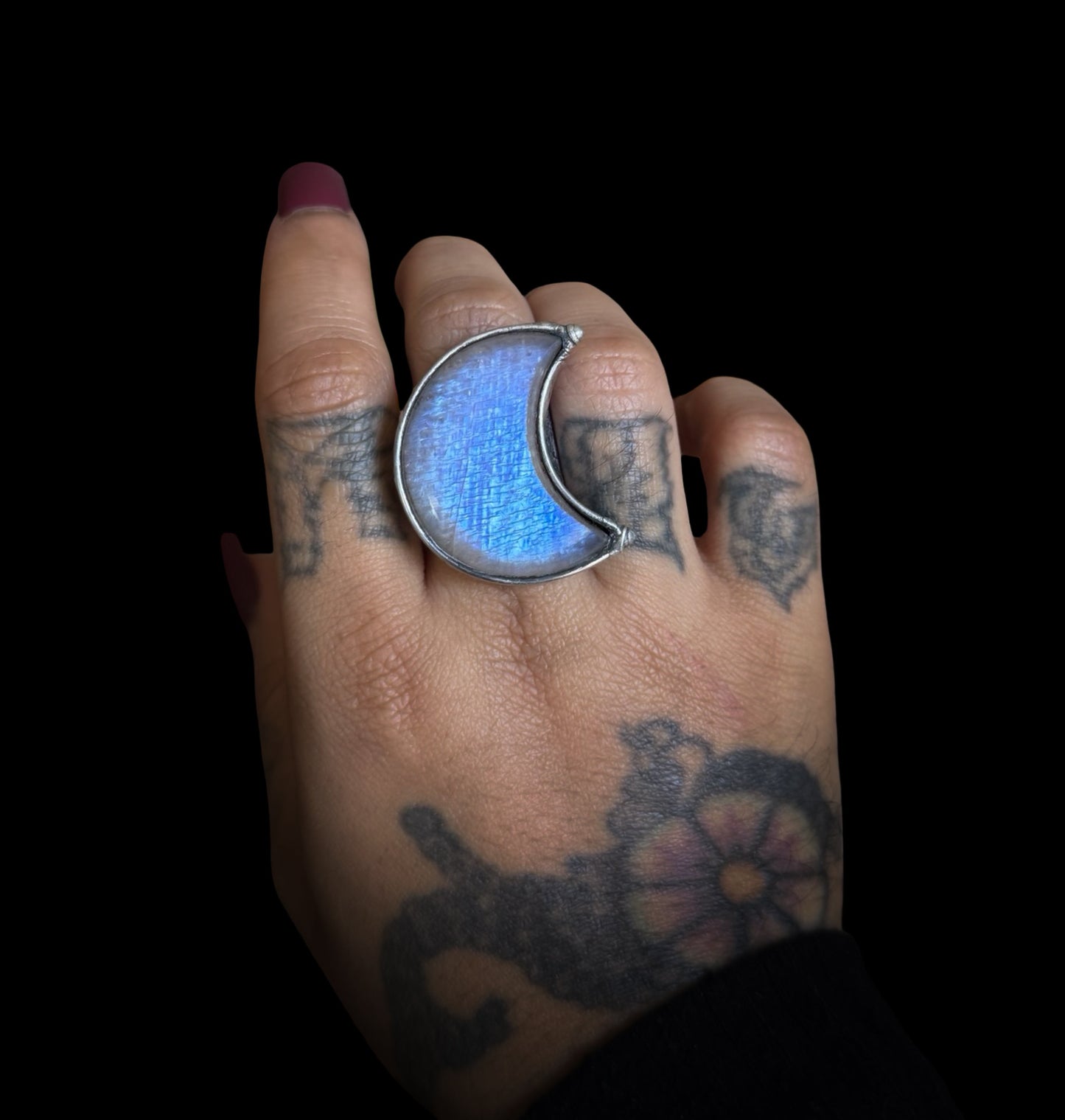 WANE | Rainbow Moonstone Adjustable Ring