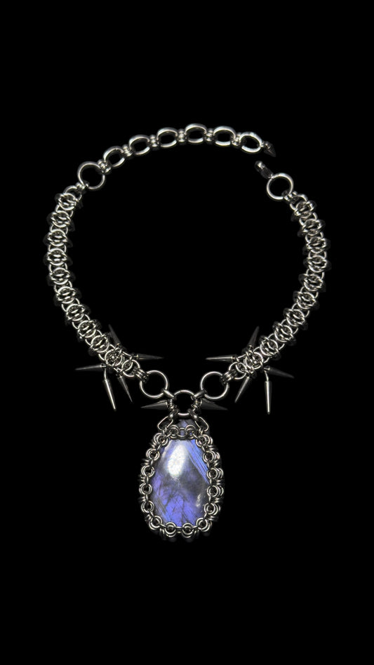 Selena | Chainmaille Labradorite Necklace